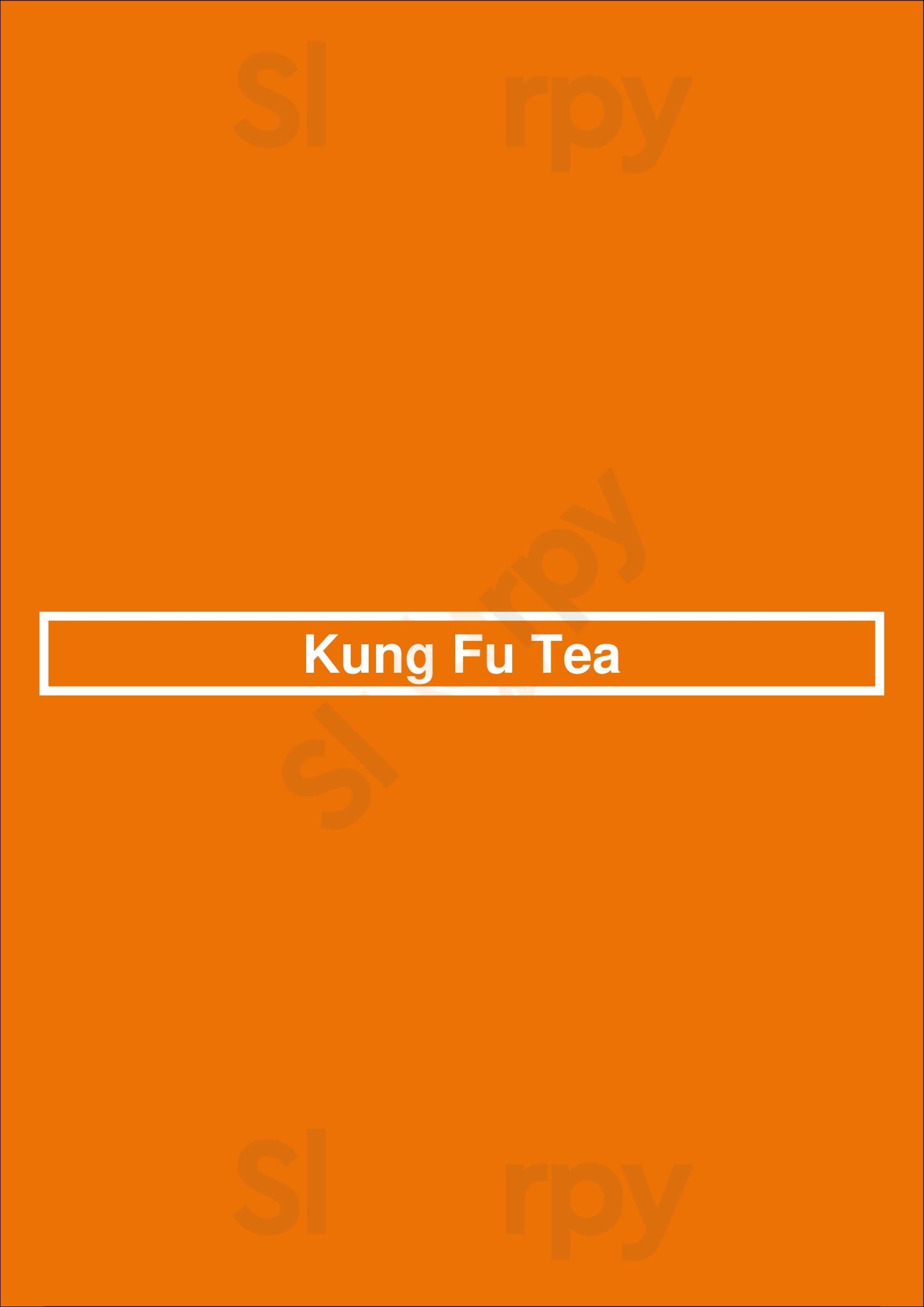 Kung Fu Tea Washington DC Menu - 1