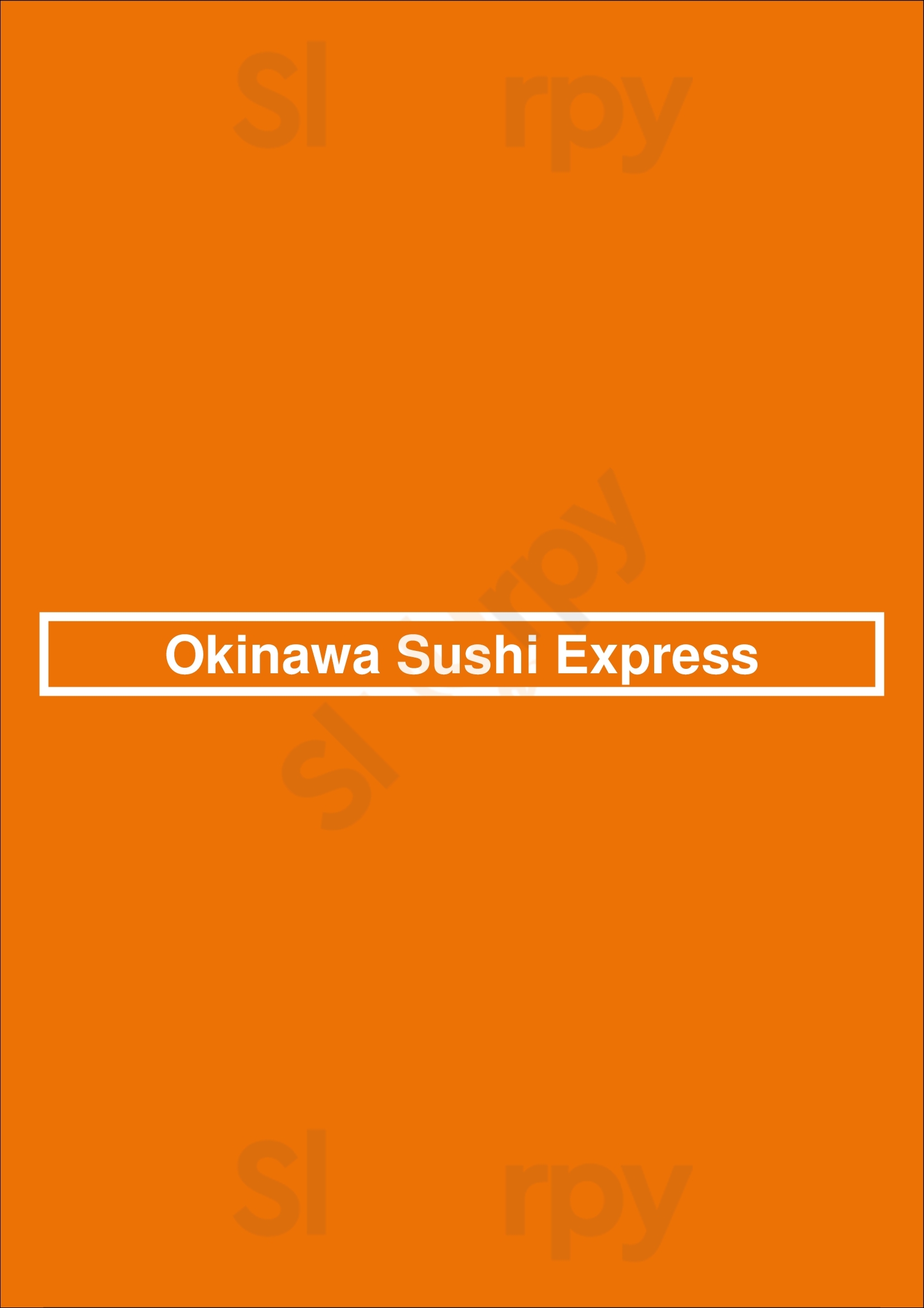 Okinawa Sushi Express Miami Menu - 1