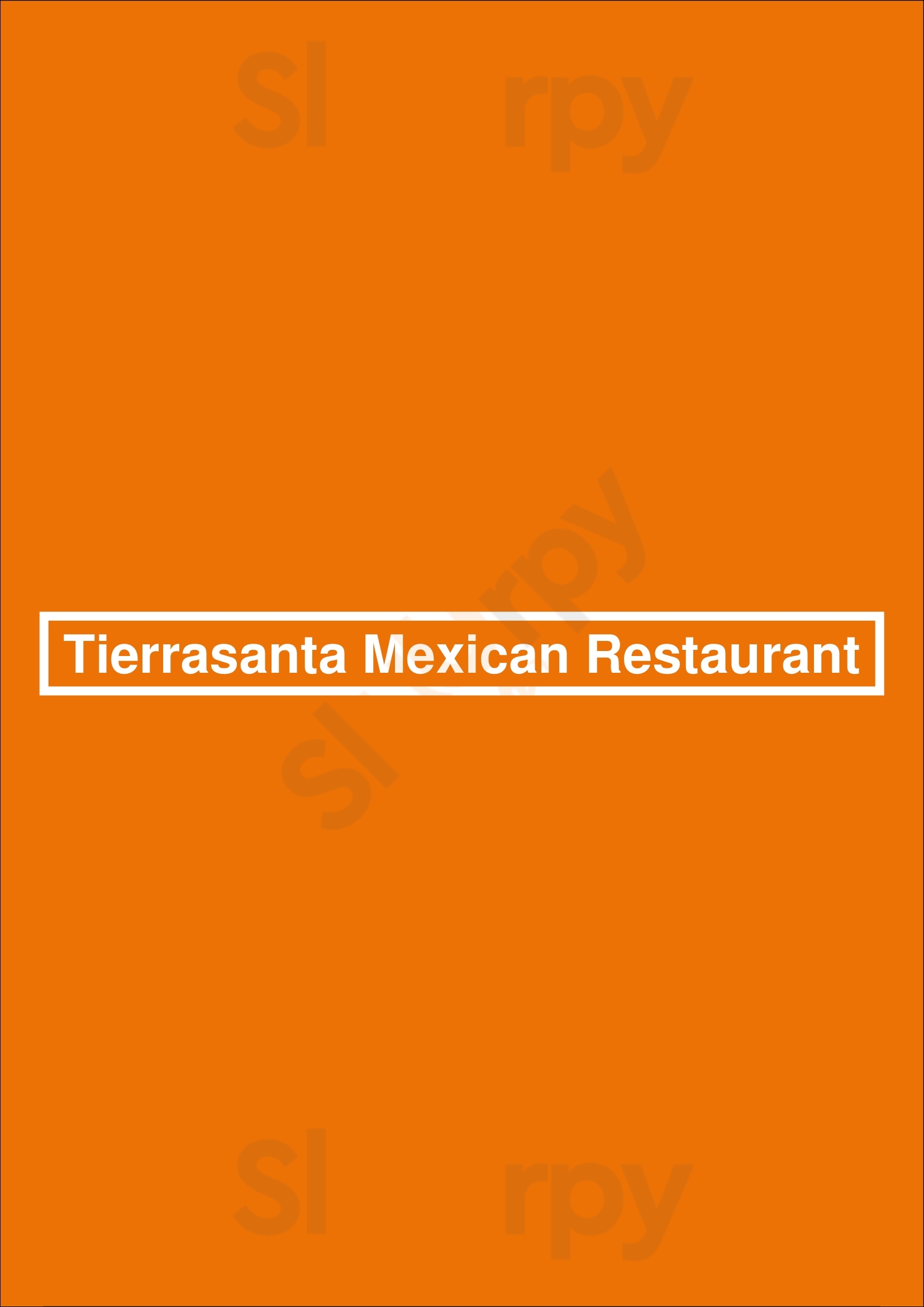 Main Menu - Tierrasanta Mexican Restaurant