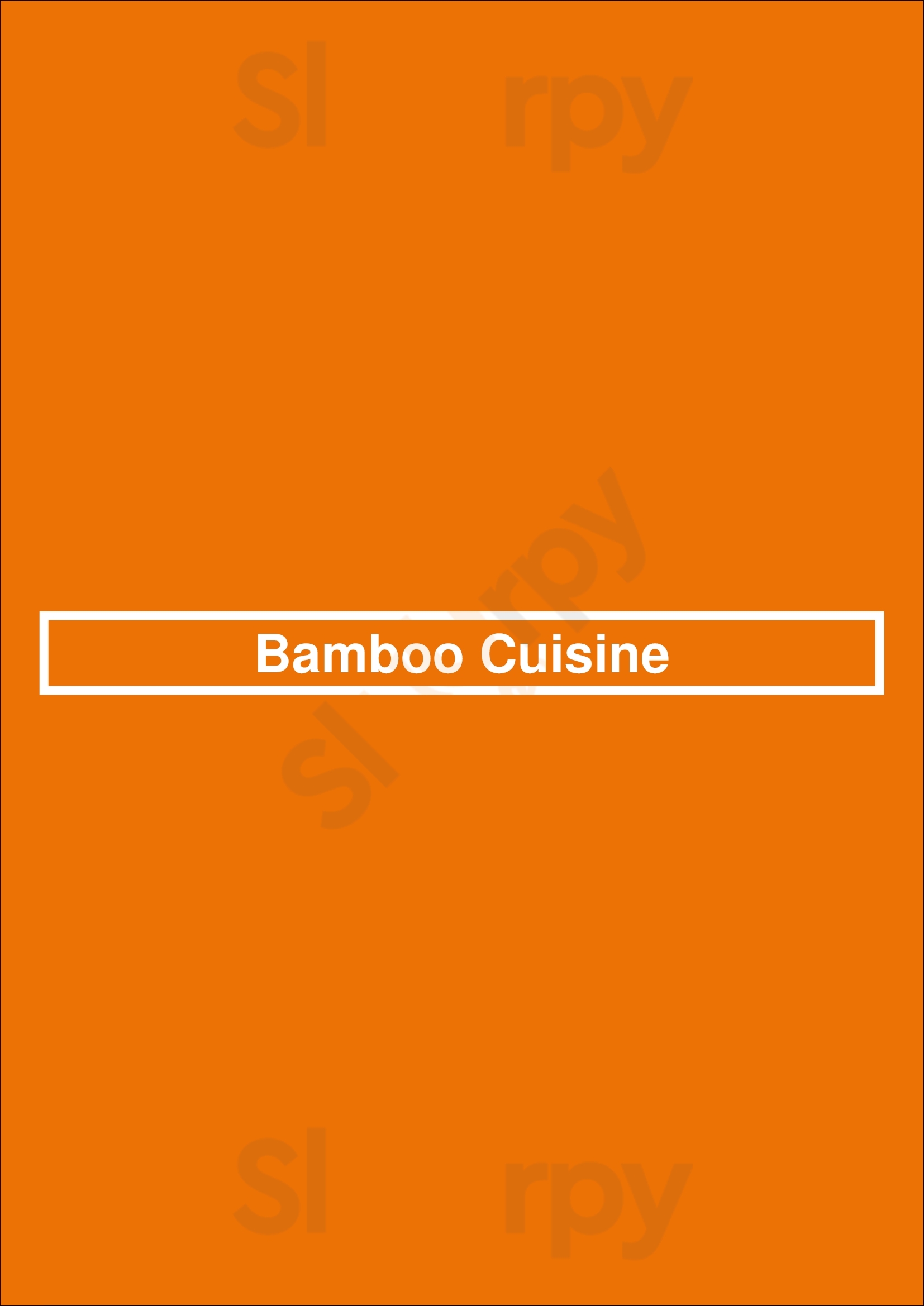 Bamboo Cuisine Los Angeles Menu - 1