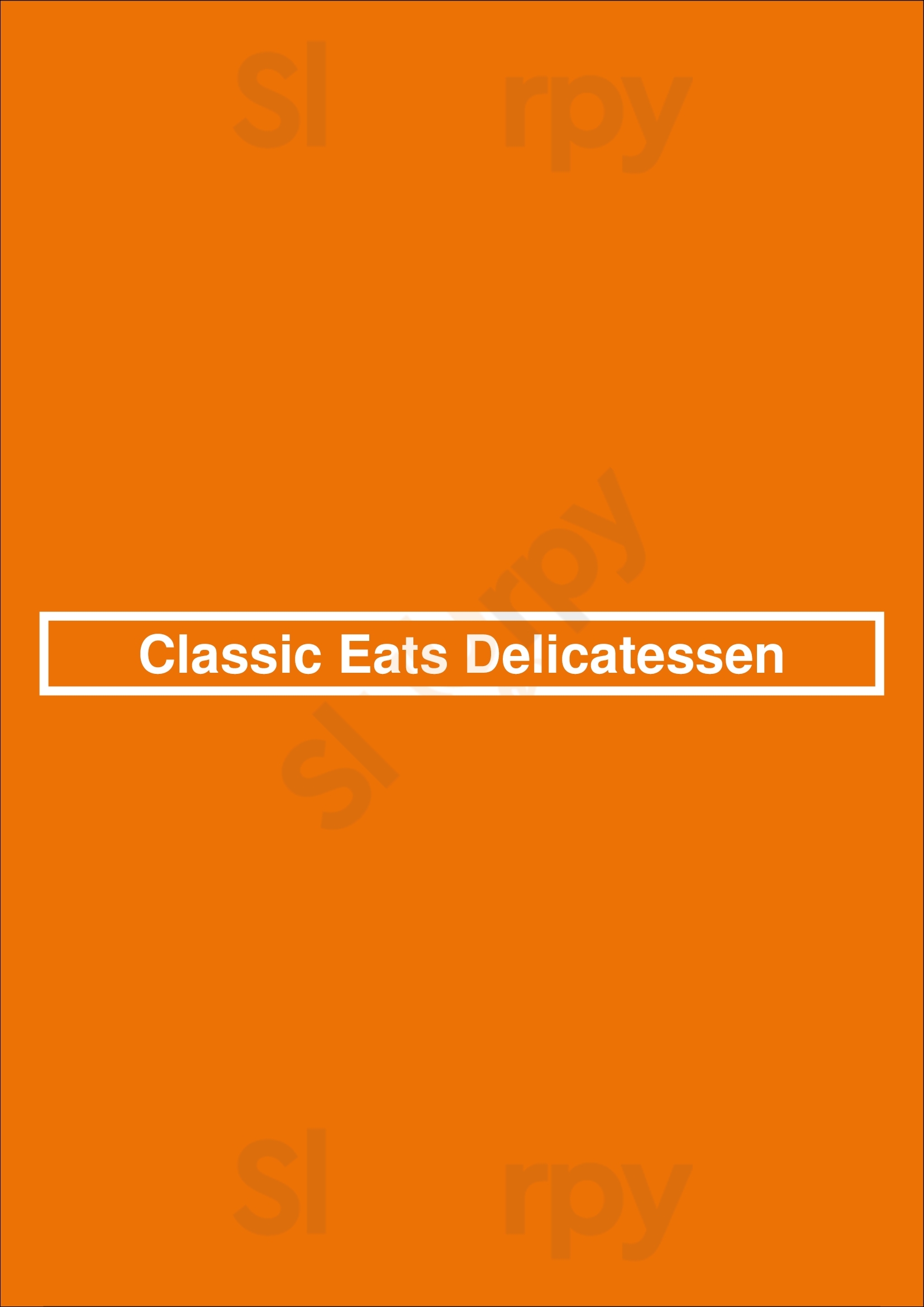 Classic Eats Delicatessen Denver Menu - 1
