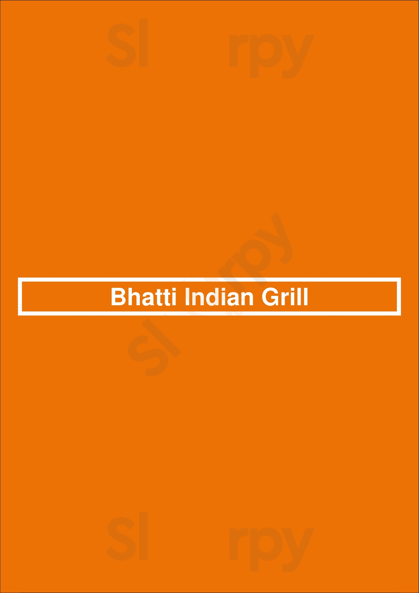 Bhatti Indian Grill New York City Menu - 1