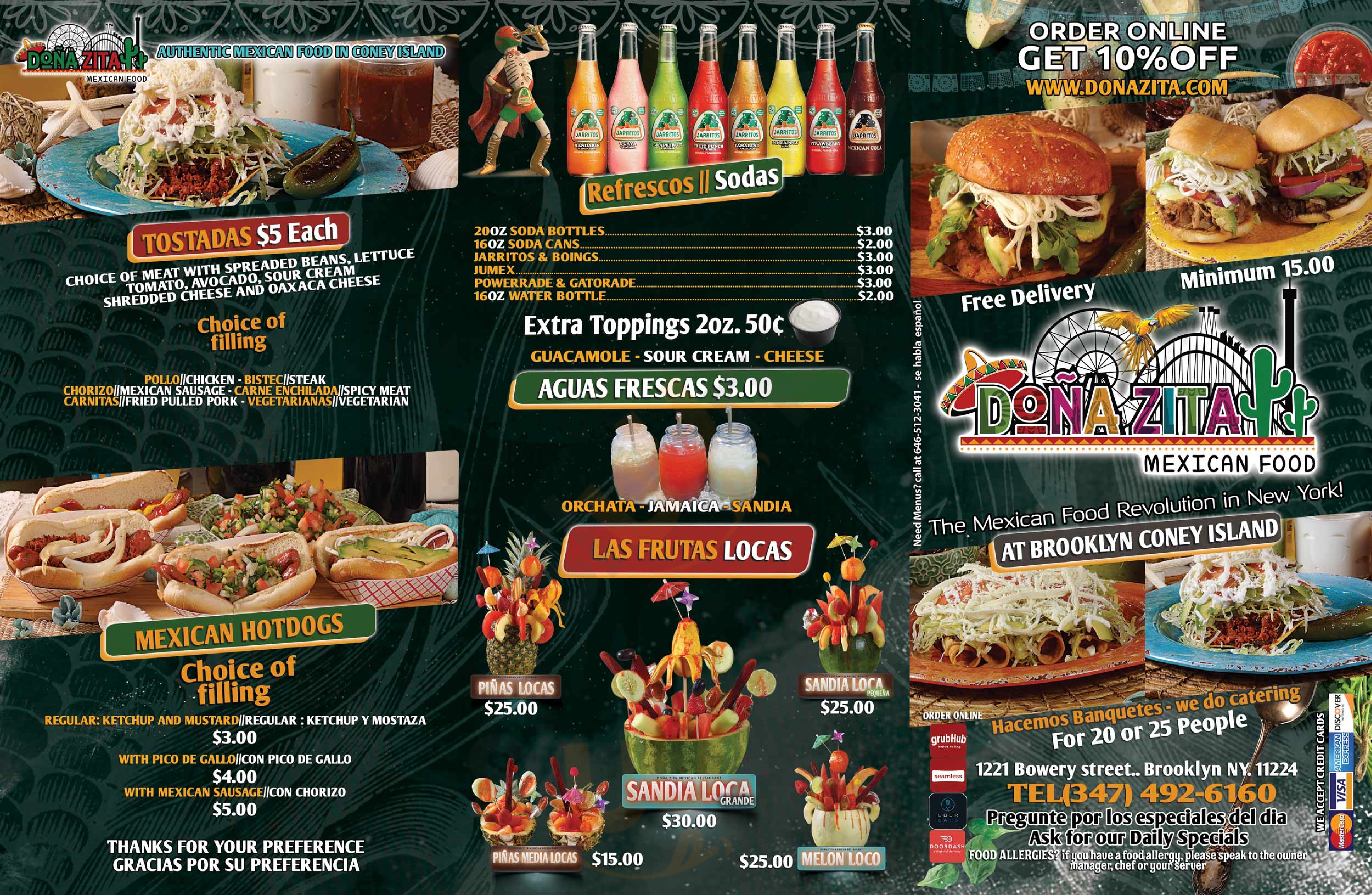 Main Menu - Dona Zita