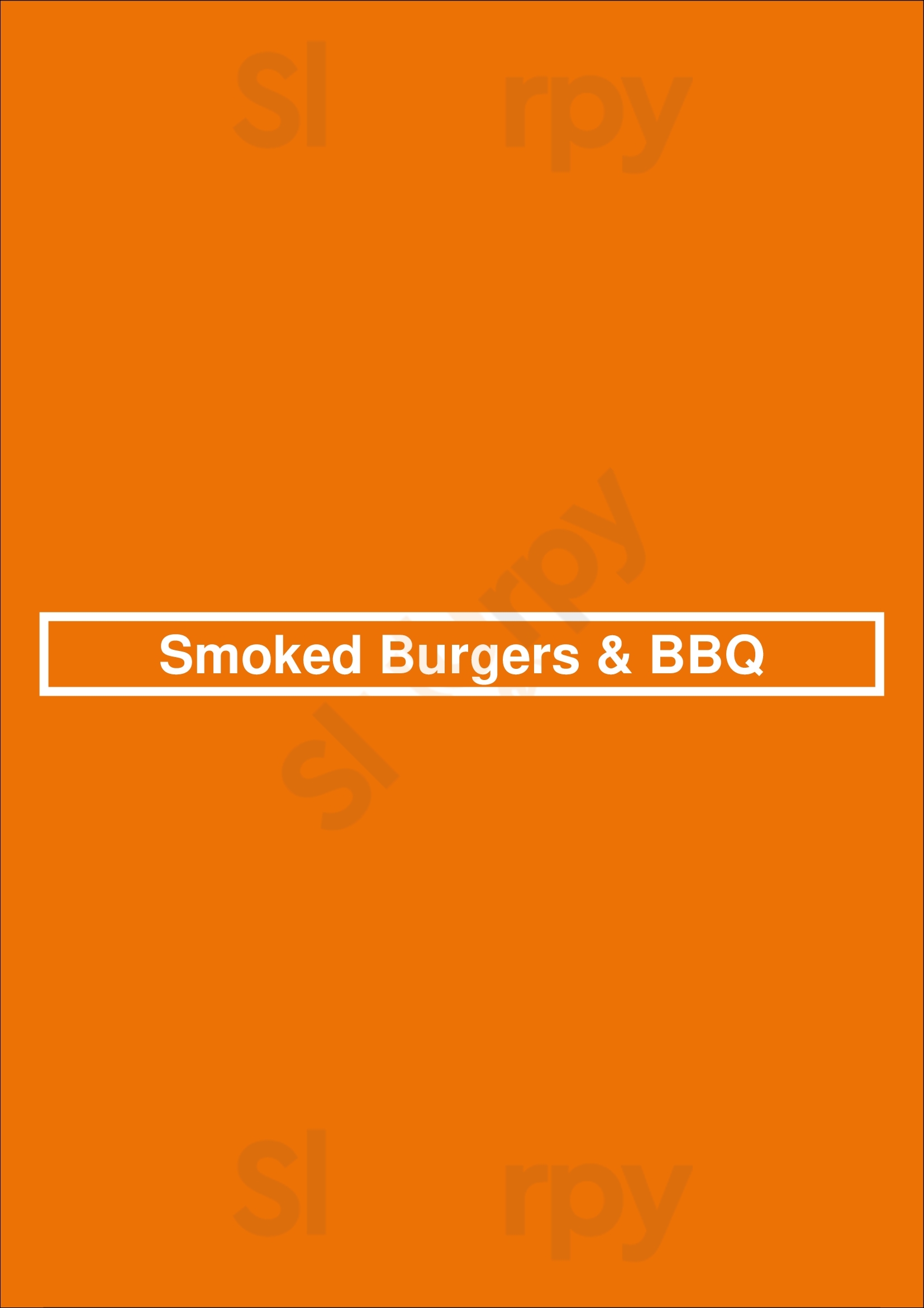 Smoked Burgers & Bbq Las Vegas Menu - 1