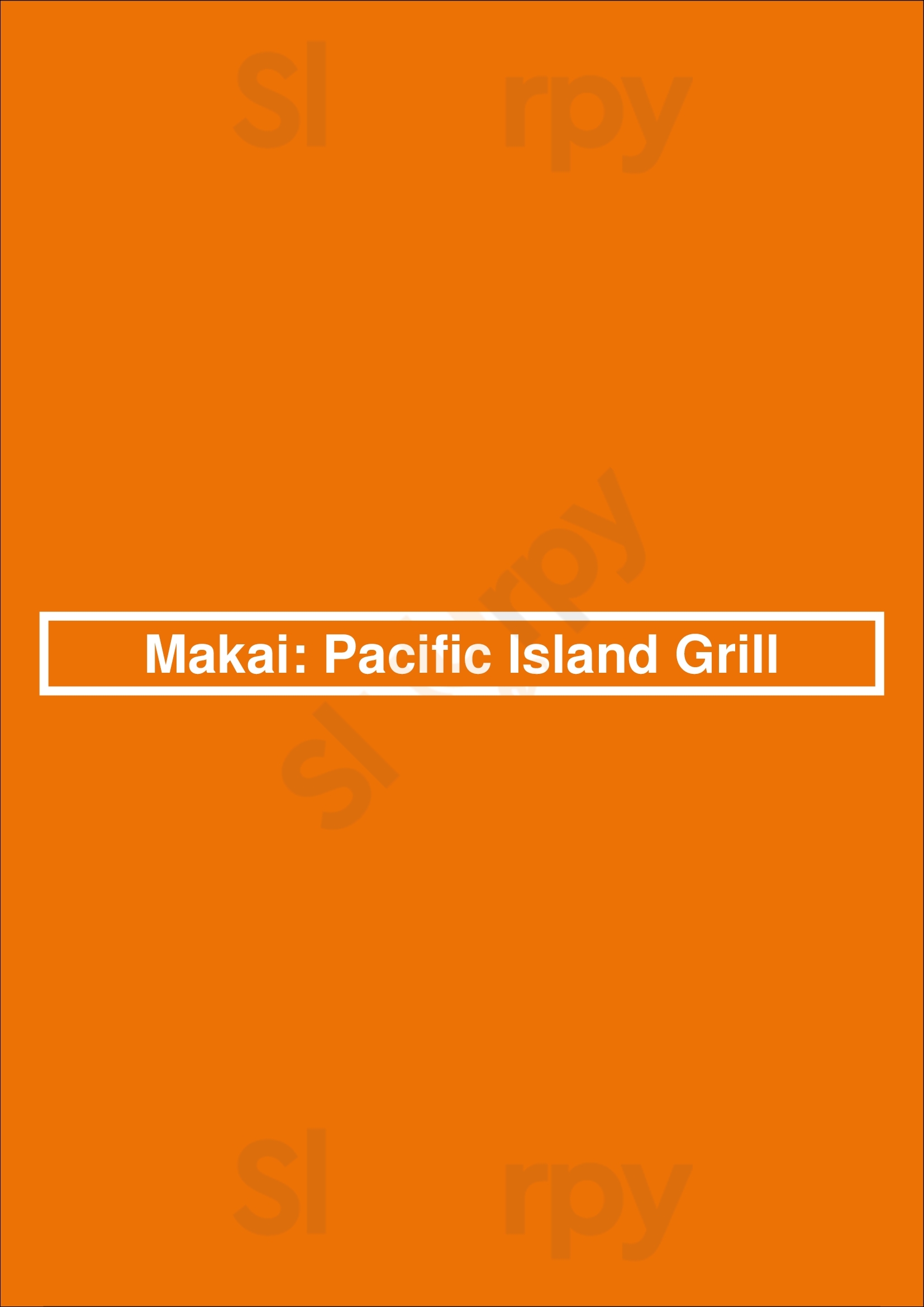 Makai: Pacific Island Grill Las Vegas Menu - 1