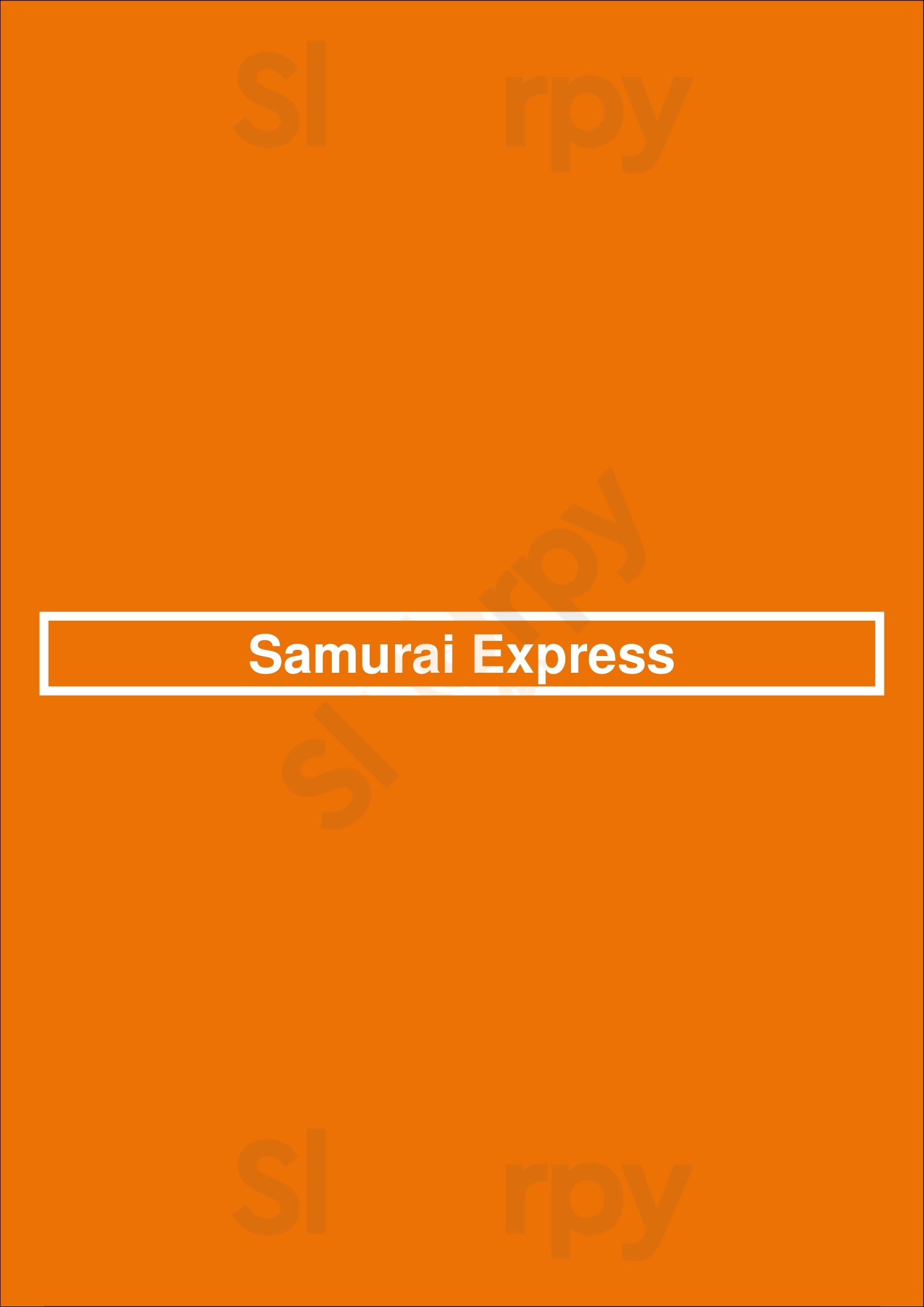 Main Menu - Samurai Express