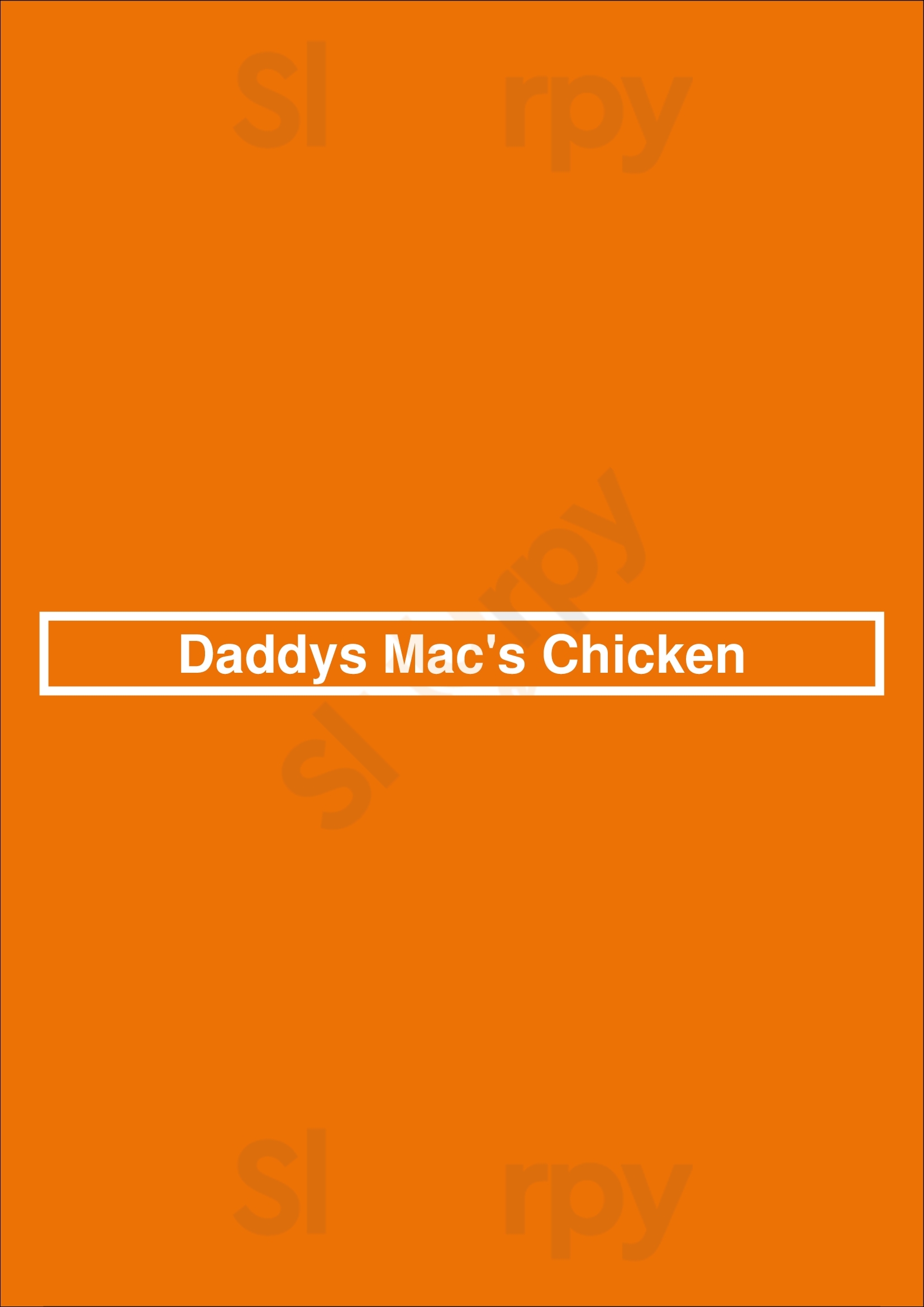 Main Menu - Daddys Mac's Chicken
