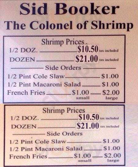 All - Sid Booker's Shrimp Corner