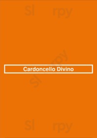 Cardoncello Divino menu