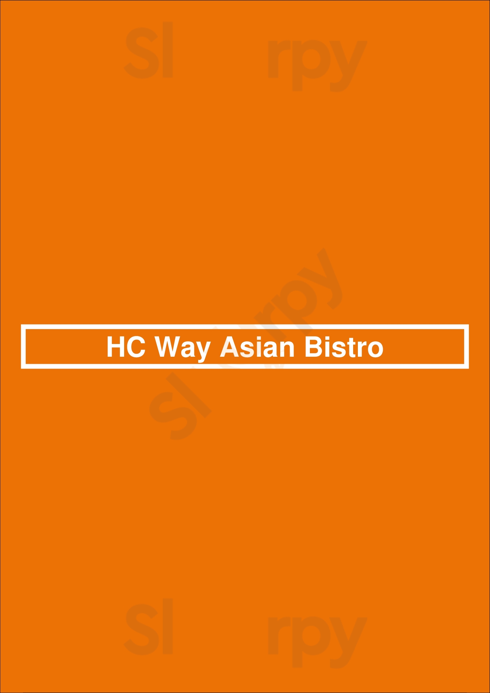 Hc Way Asian Bistro Columbus Menu - 1