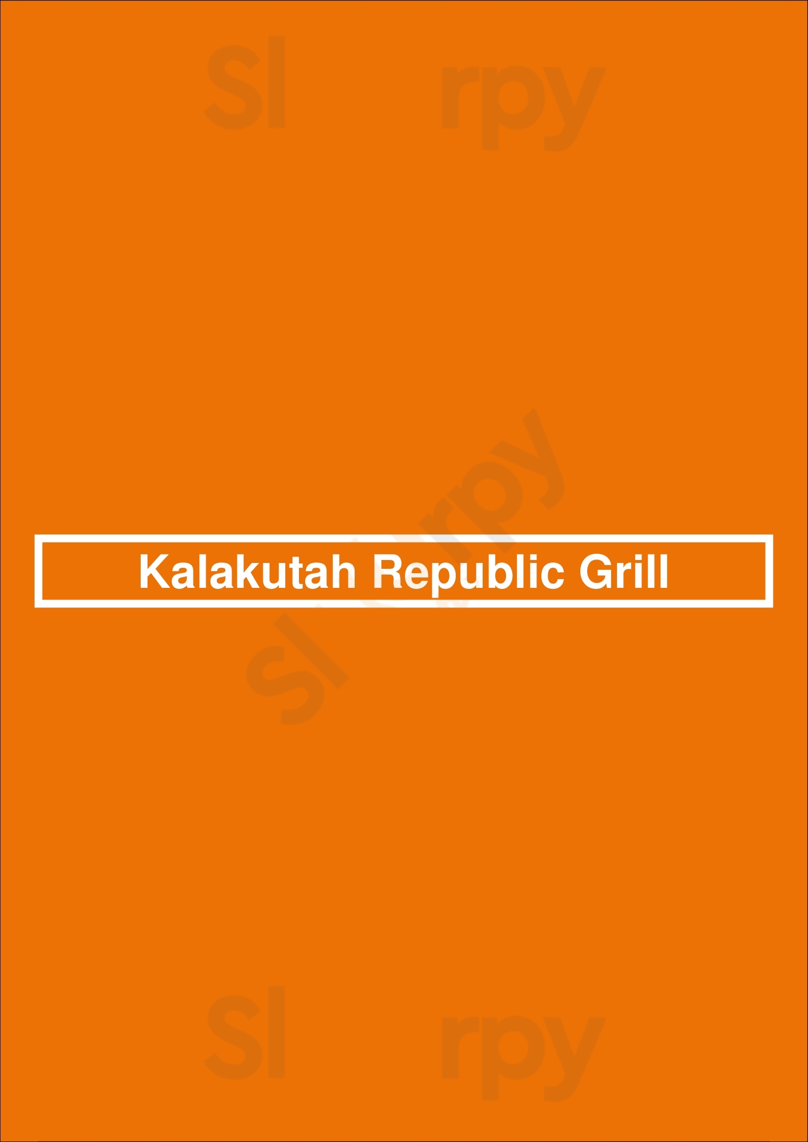 Kalakutah Republic Grill Indianapolis Menu - 1