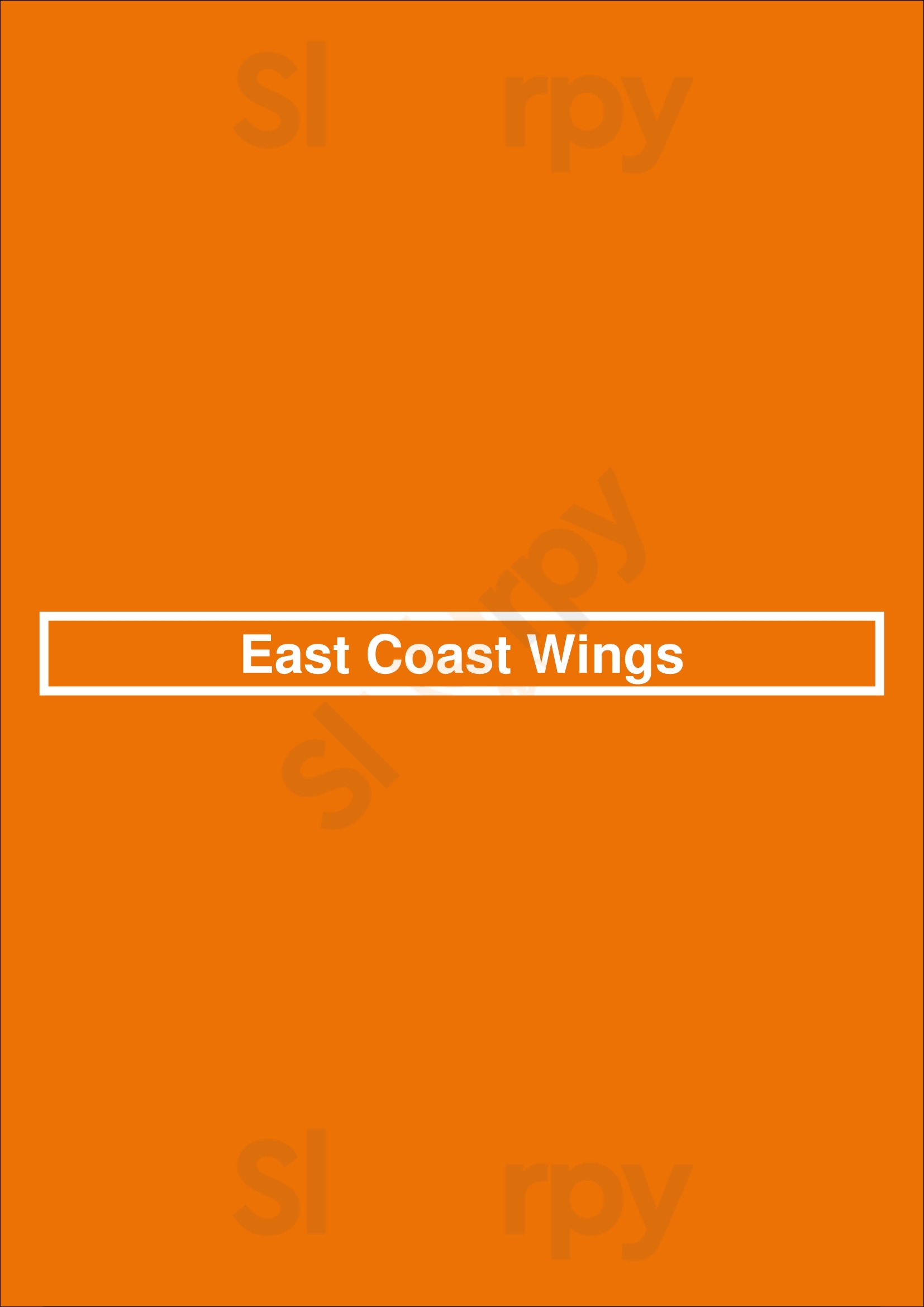 East Coast Wings Charlotte Menu - 1