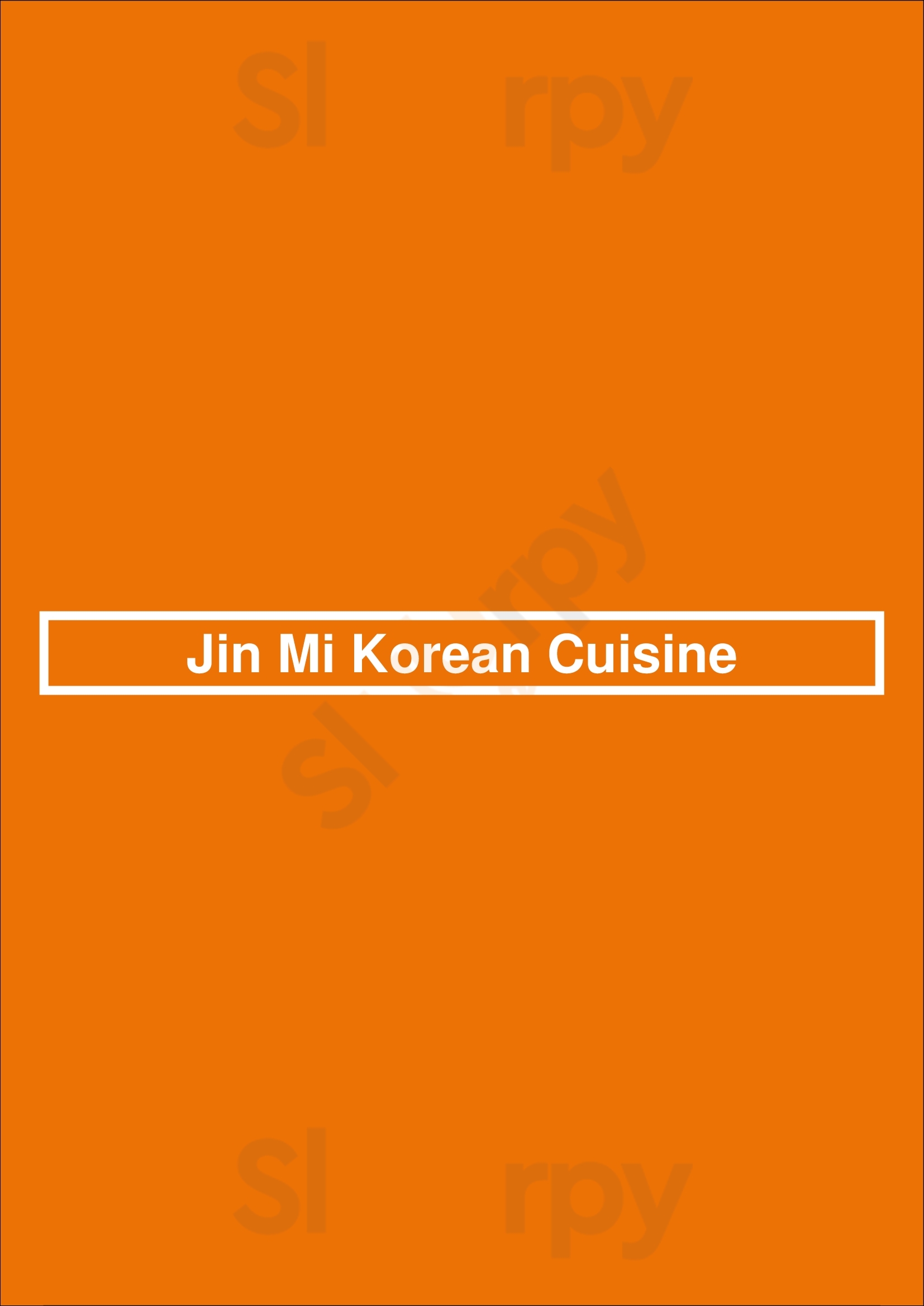 Main Menu - Jin Mi Korean Cuisine
