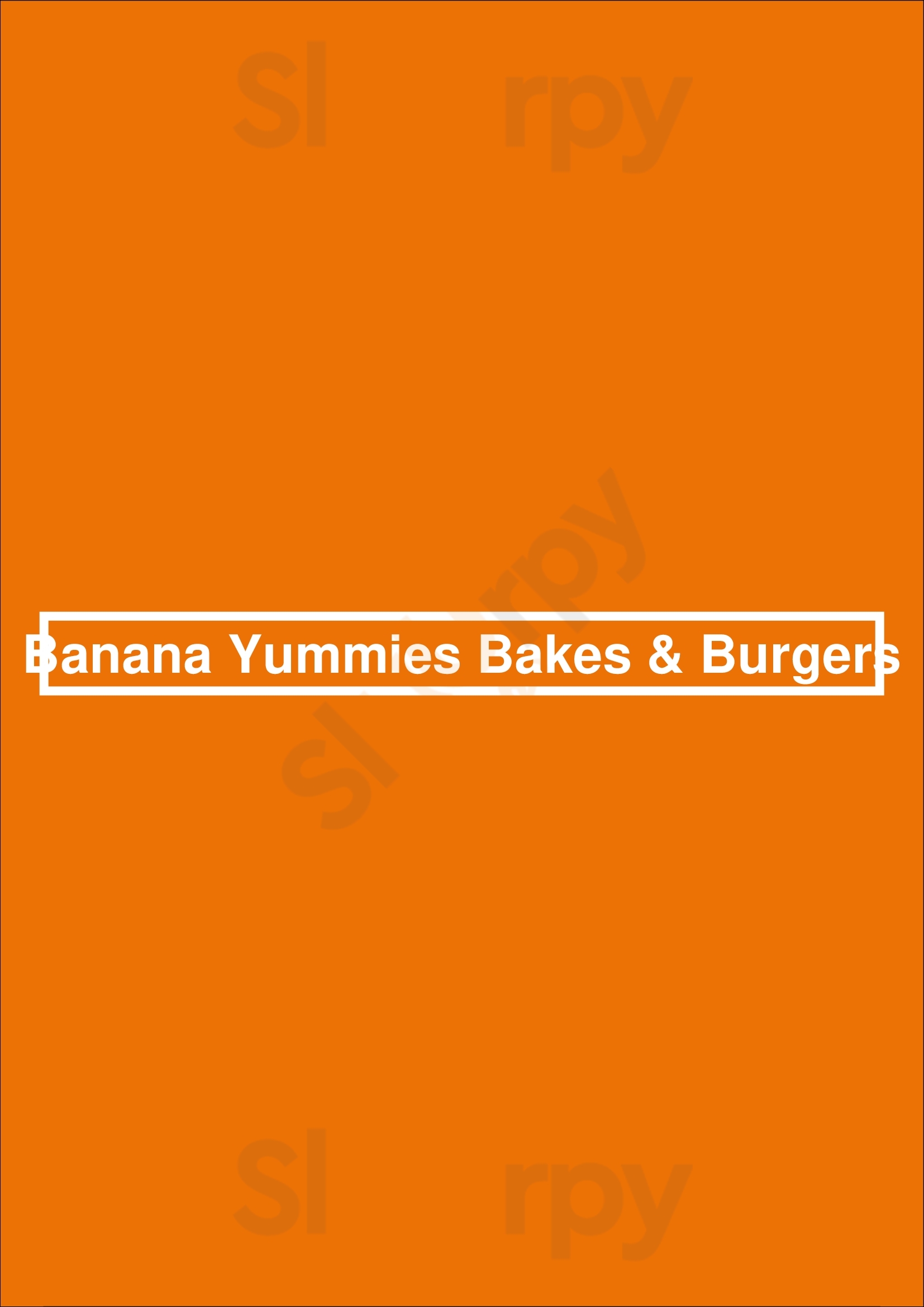Main Menu - Banana Yummies Bakes & Burgers