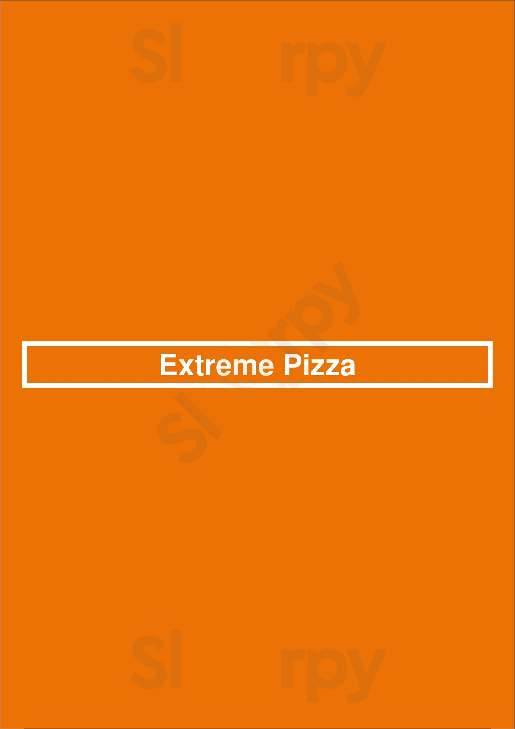 Extreme Pizza San Francisco Menu - 1