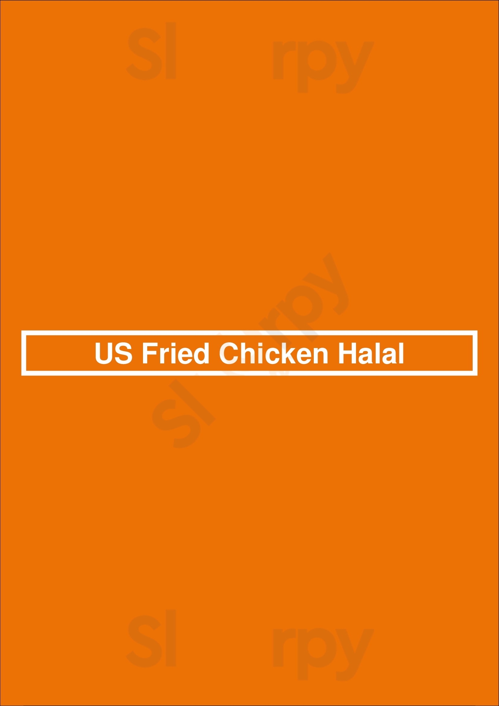 Main Menu - Us Fried Chicken Halal