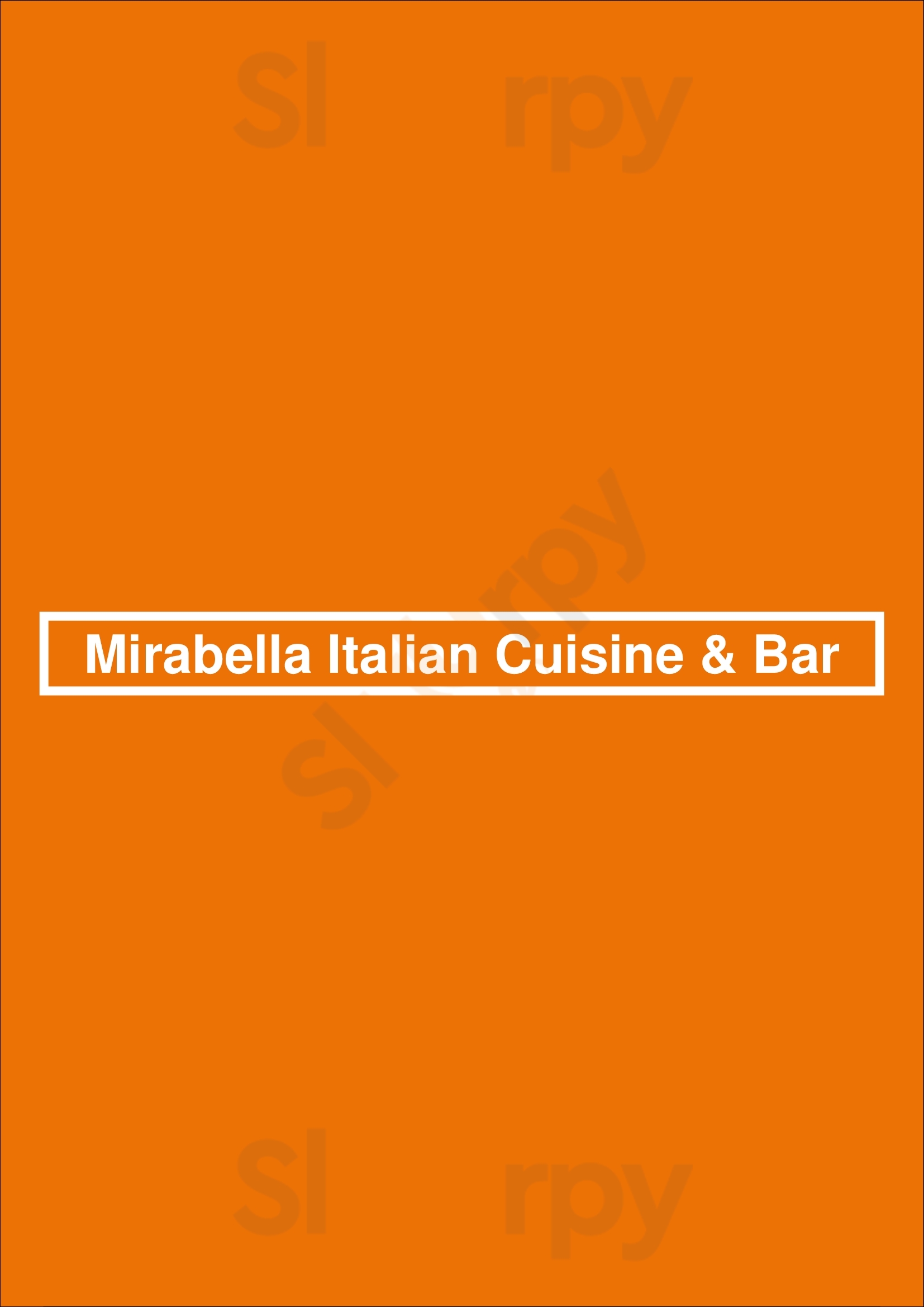 Mirabella Italian Cuisine & Bar Chicago Menu - 1