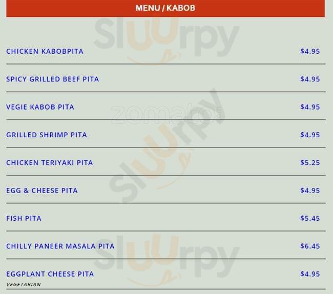 Burger And Kabob Hut Seattle Menu - 1