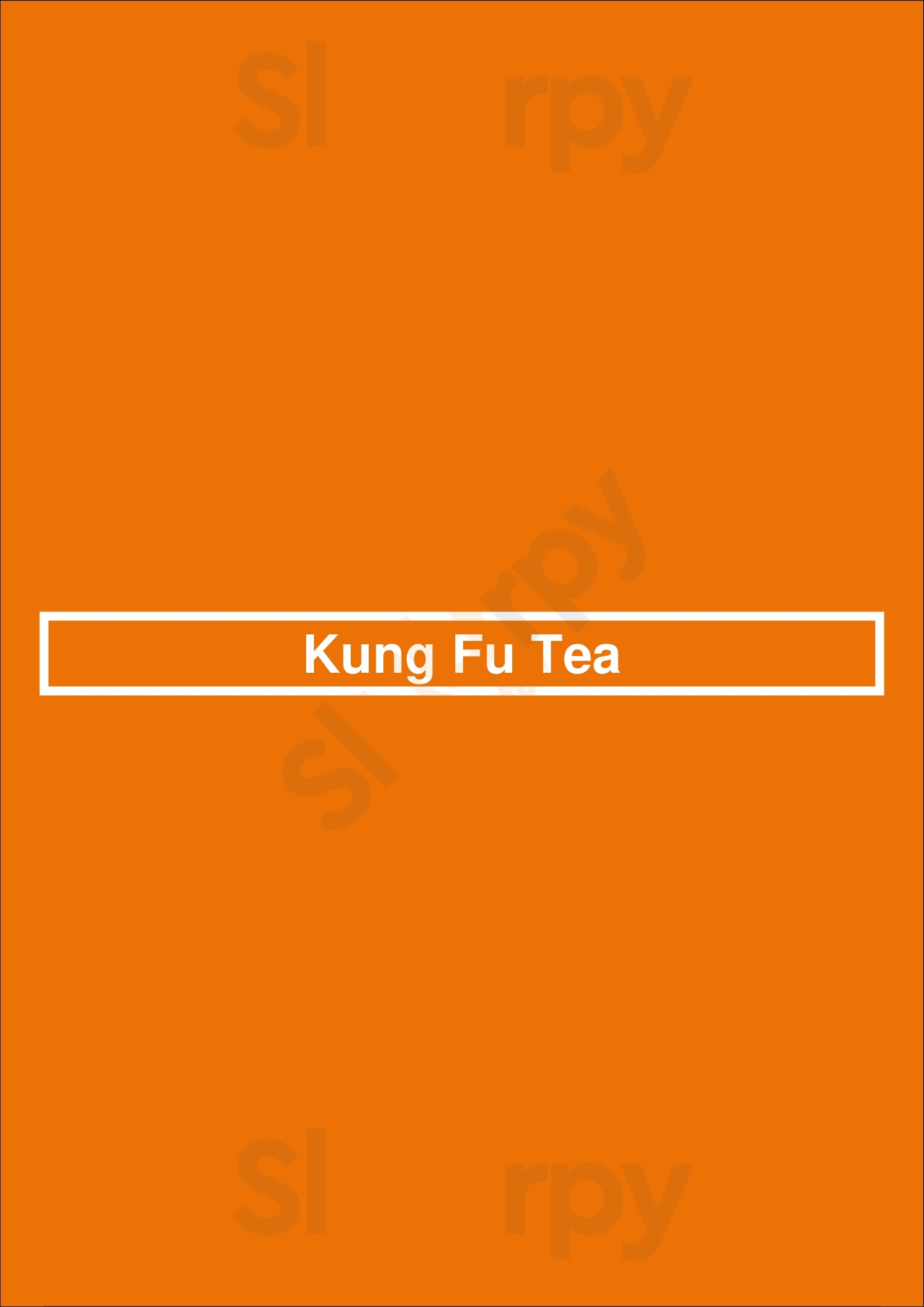 Main Menu - Kung Fu Tea