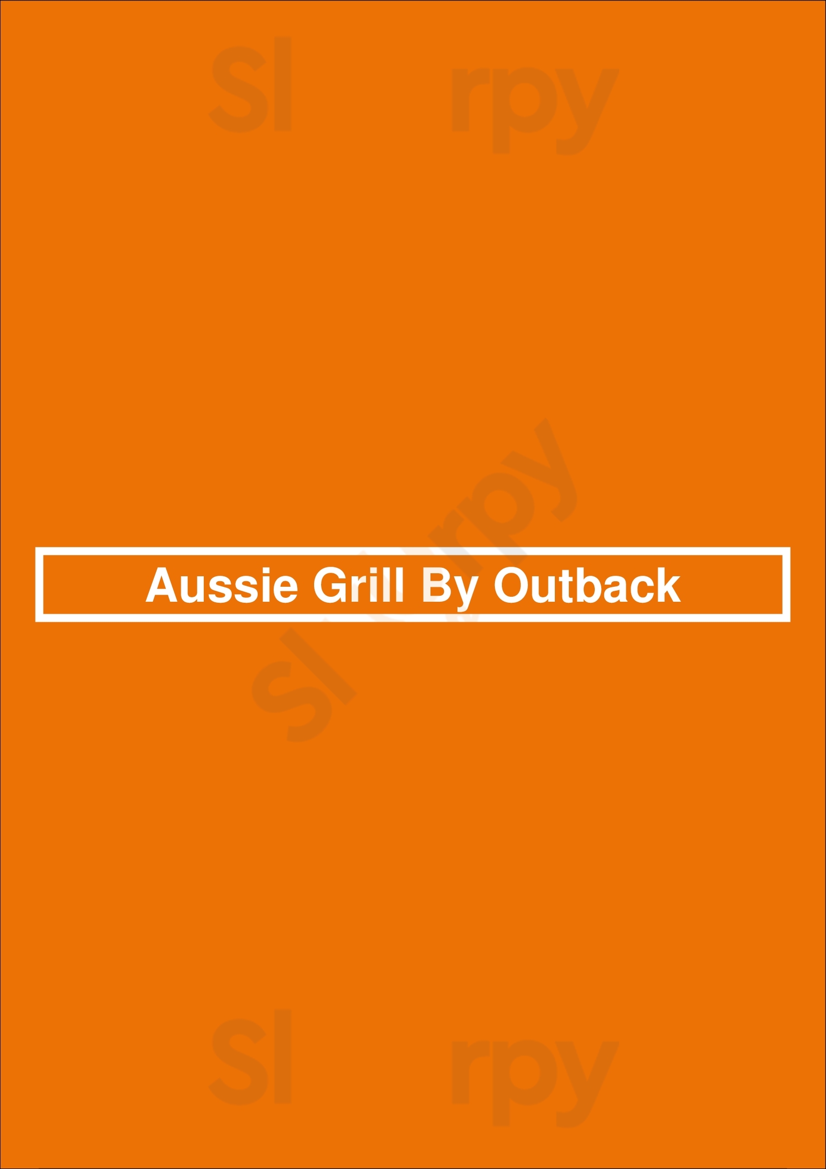 Aussie Grill By Outback Tampa Menu - 1