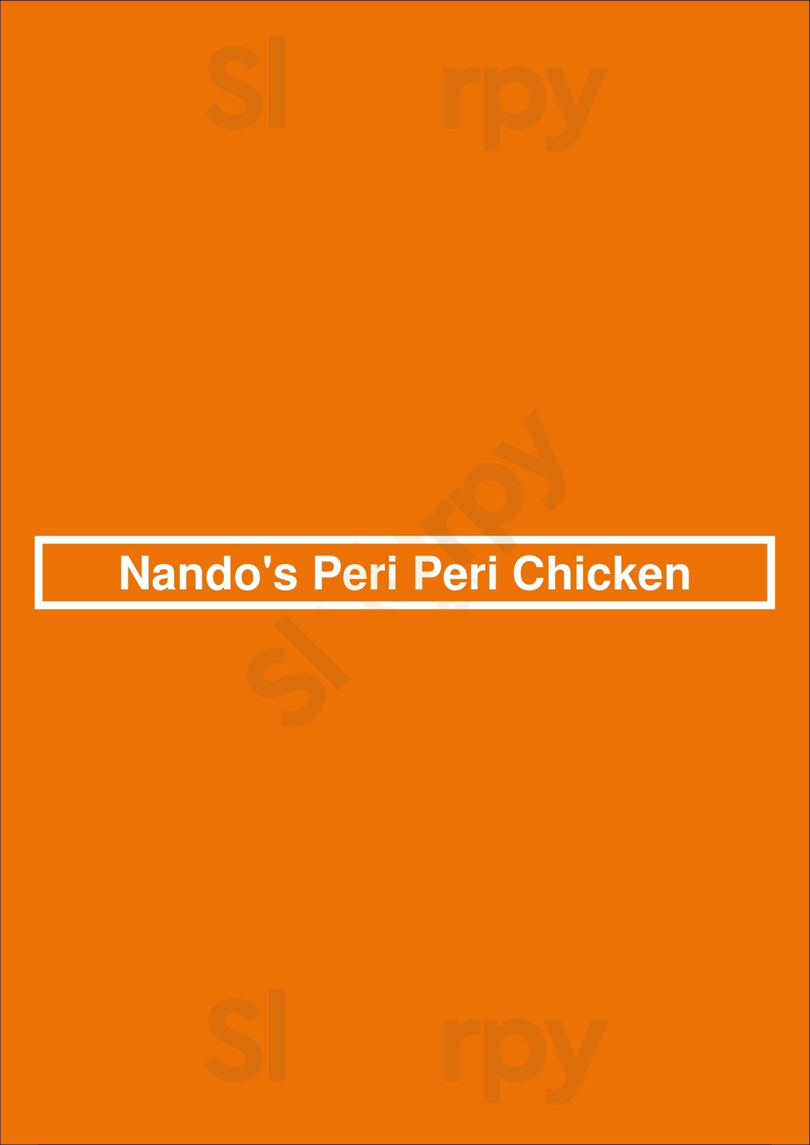 Nando's Peri-peri Chicago Menu - 1