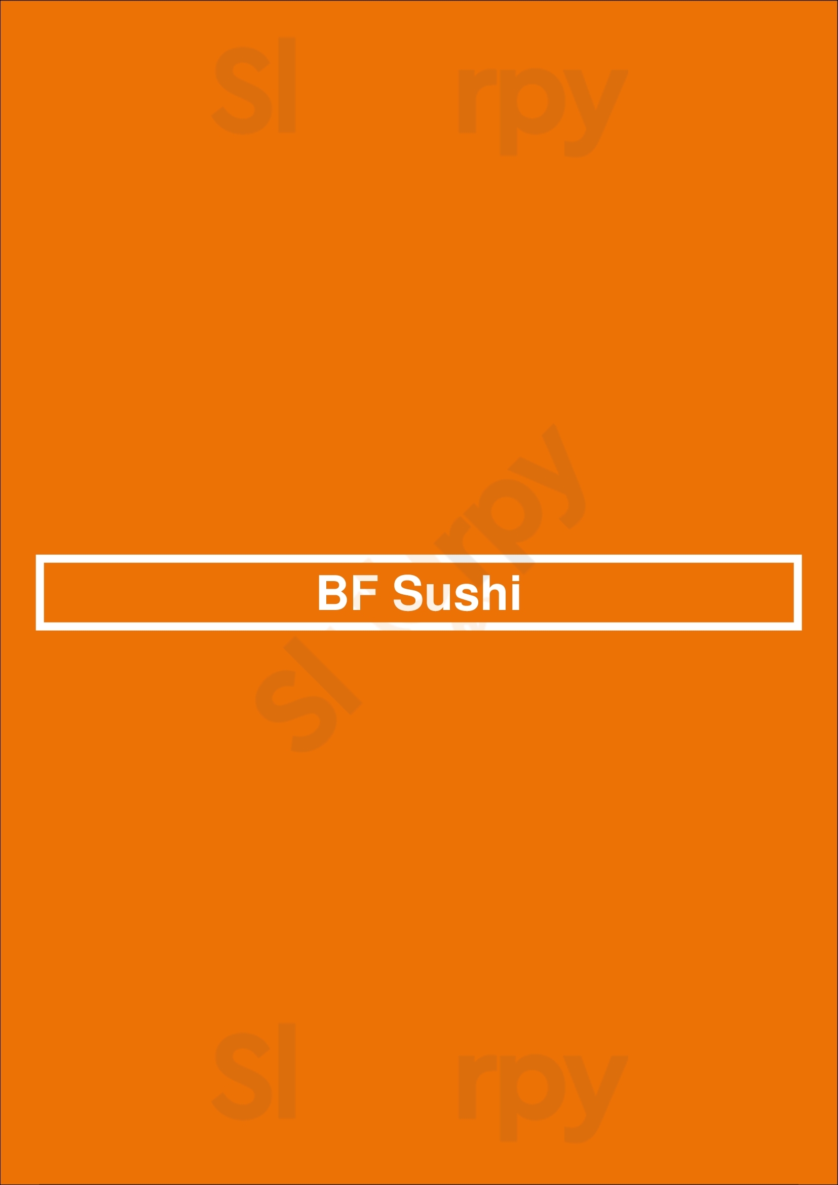 Bf Sushi Las Vegas Menu - 1