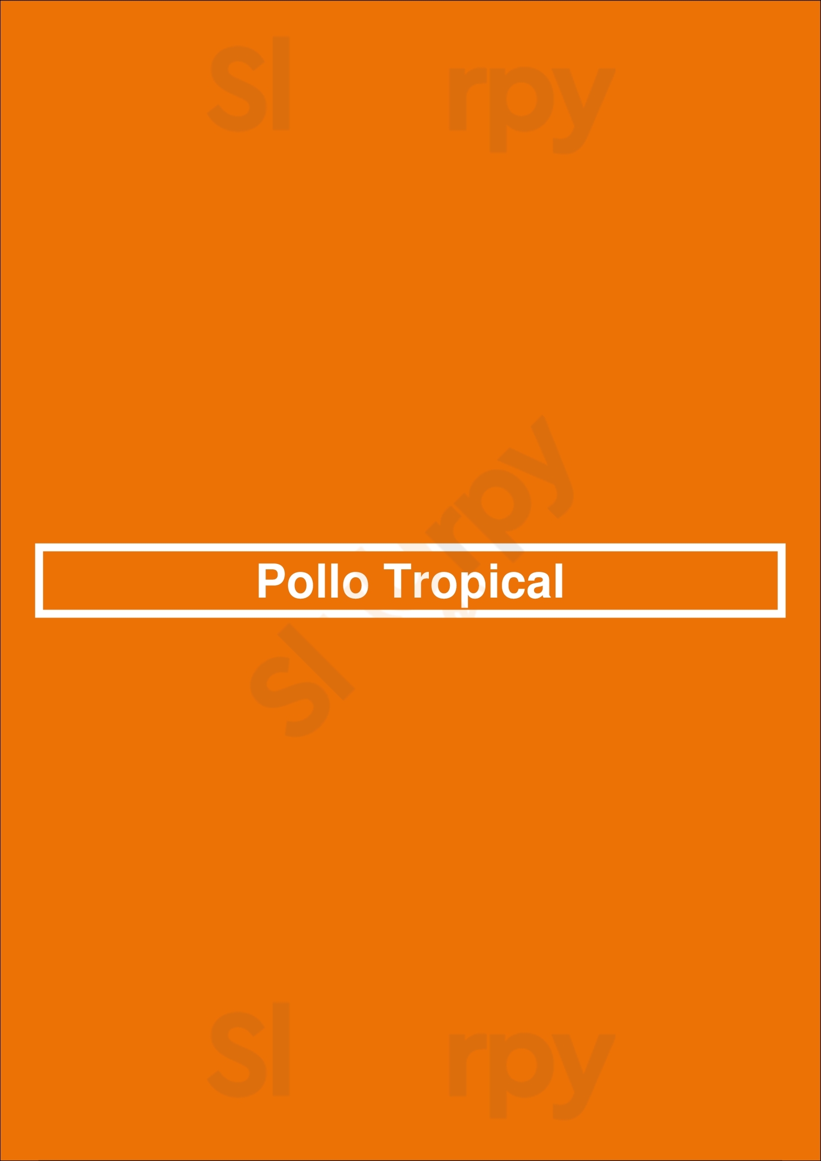 Main Menu - Pollo Tropical