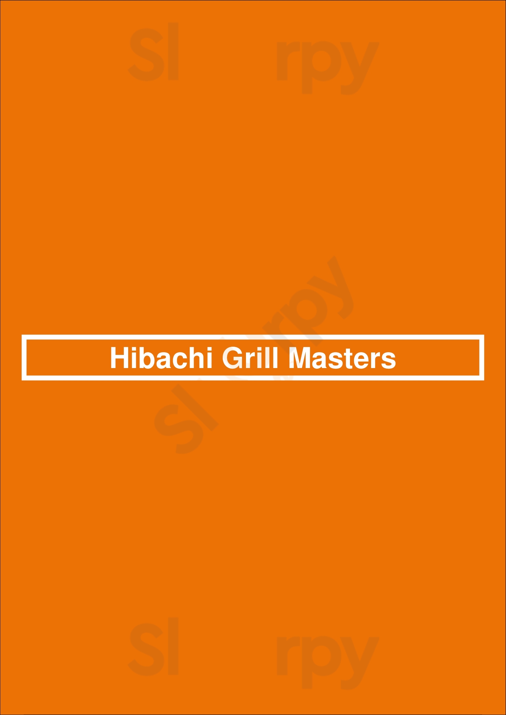 Hibachi Grill Masters Miami Menu - 1