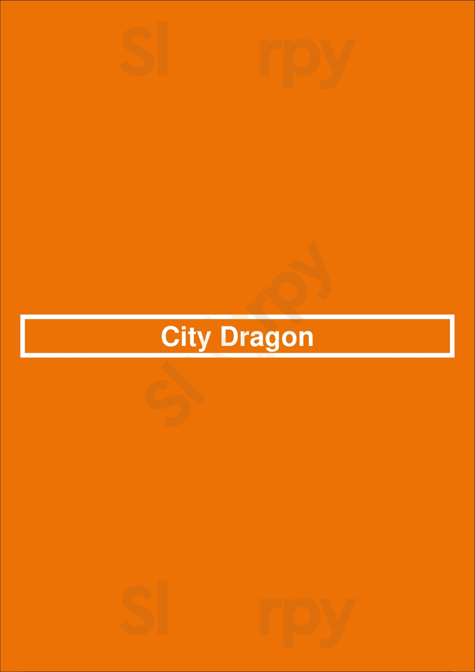 City Dragon San Diego Menu - 1