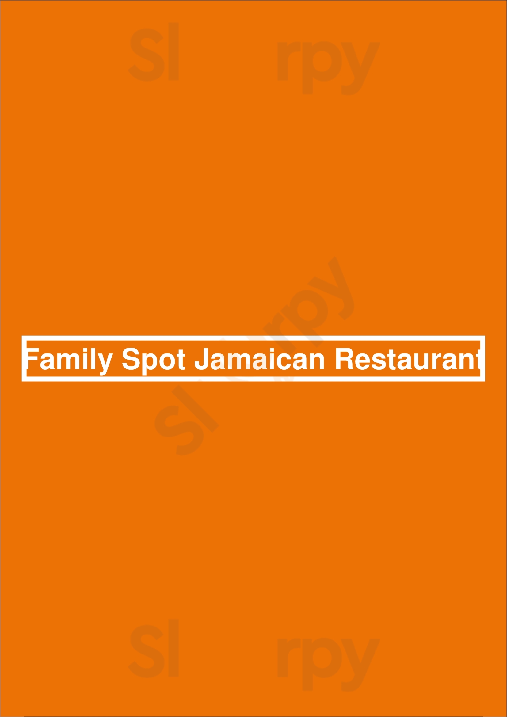 Main Menu - Family Spot Jamaican Restaurant