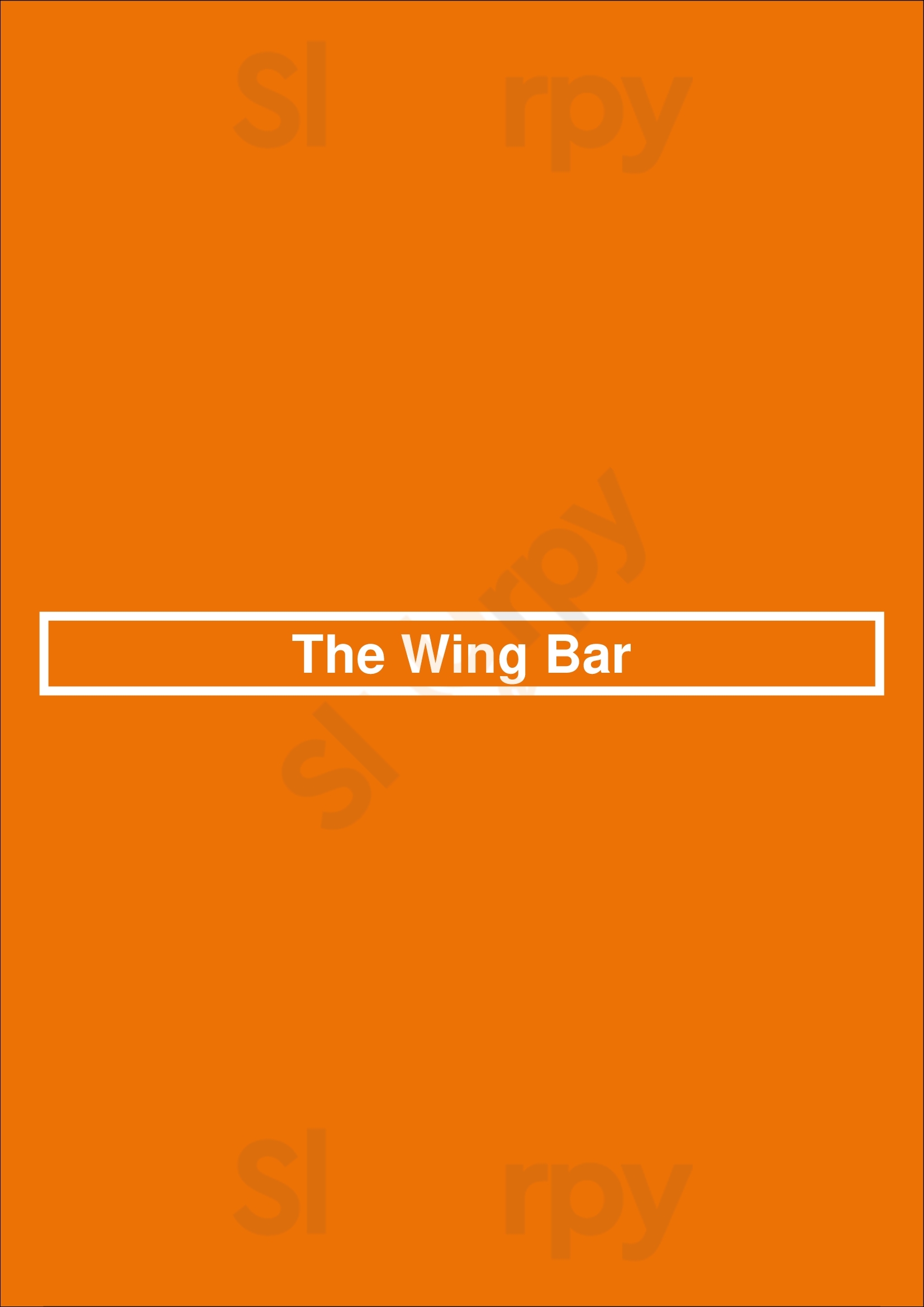 The Wing Bar Atlanta Menu - 1