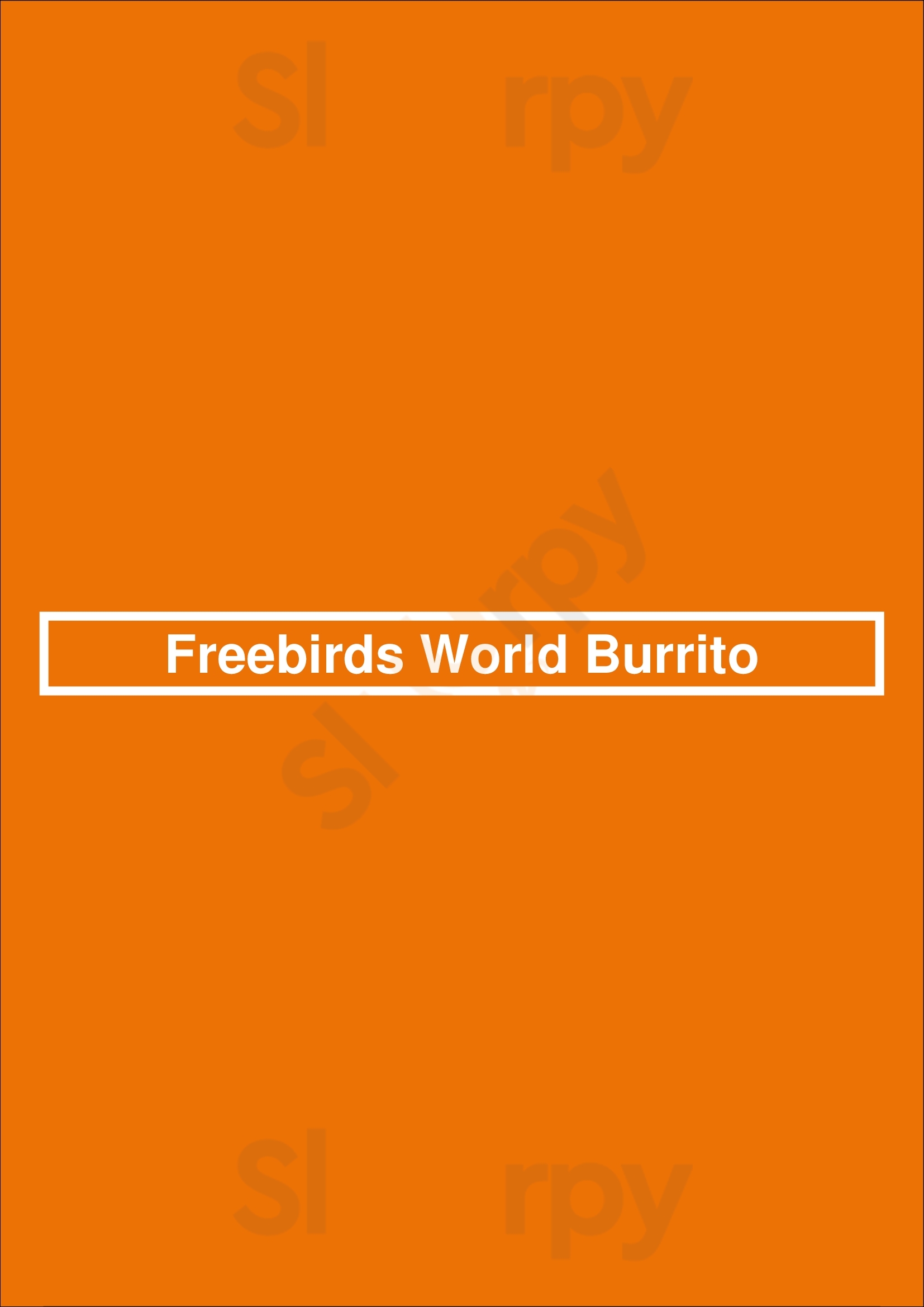 Main Menu - Freebirds World Burrito