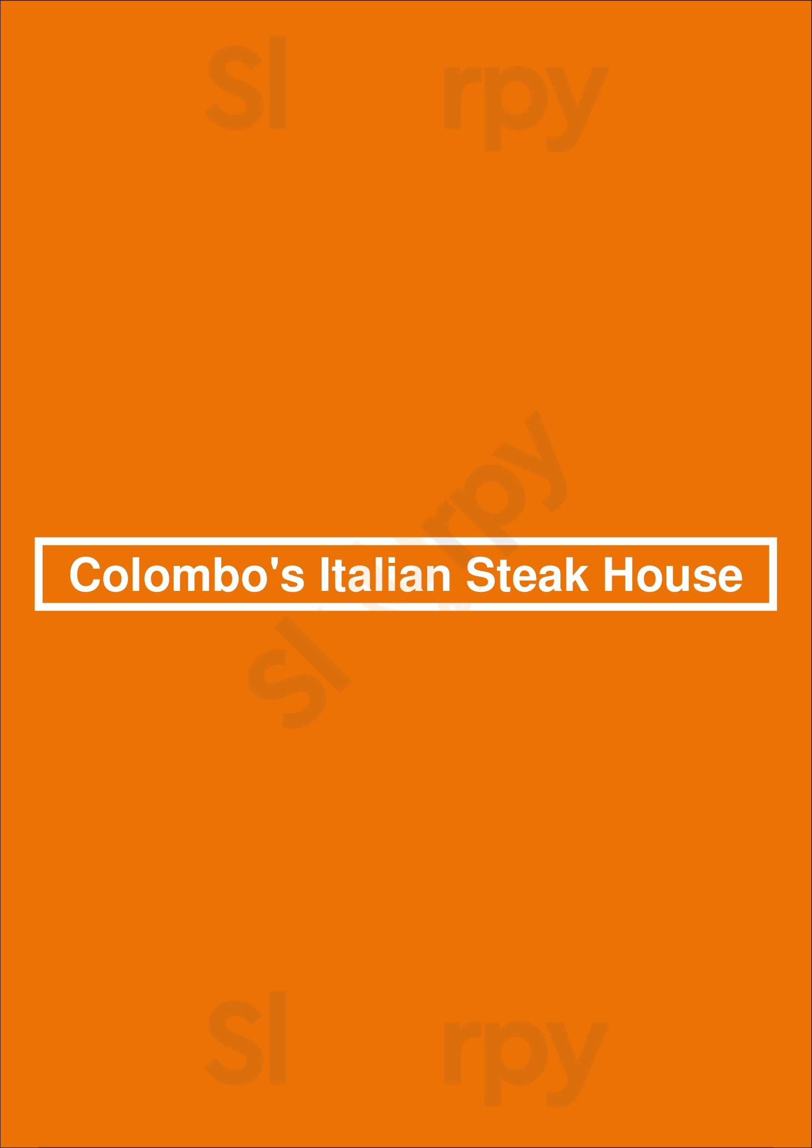 Colombo's Italian Steak House Los Angeles Menu - 1