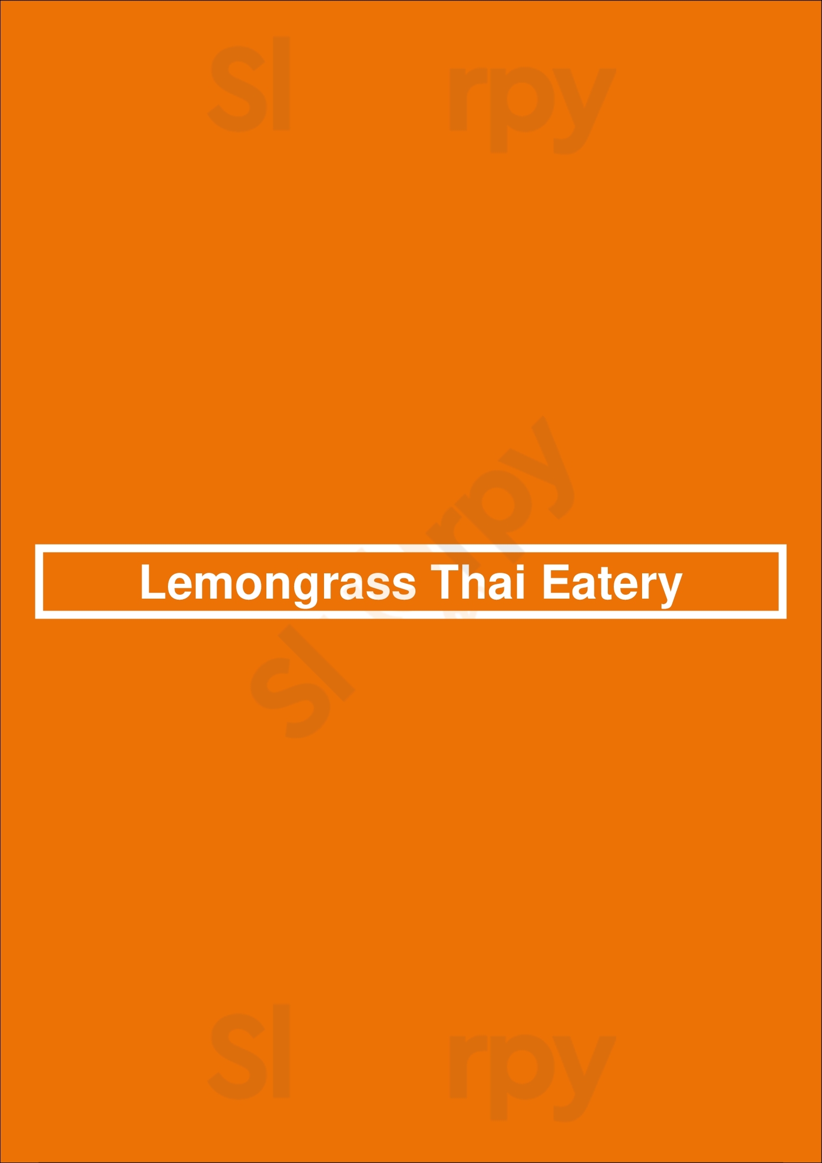 Lemongrass Thai Eatery Dallas Menu - 1