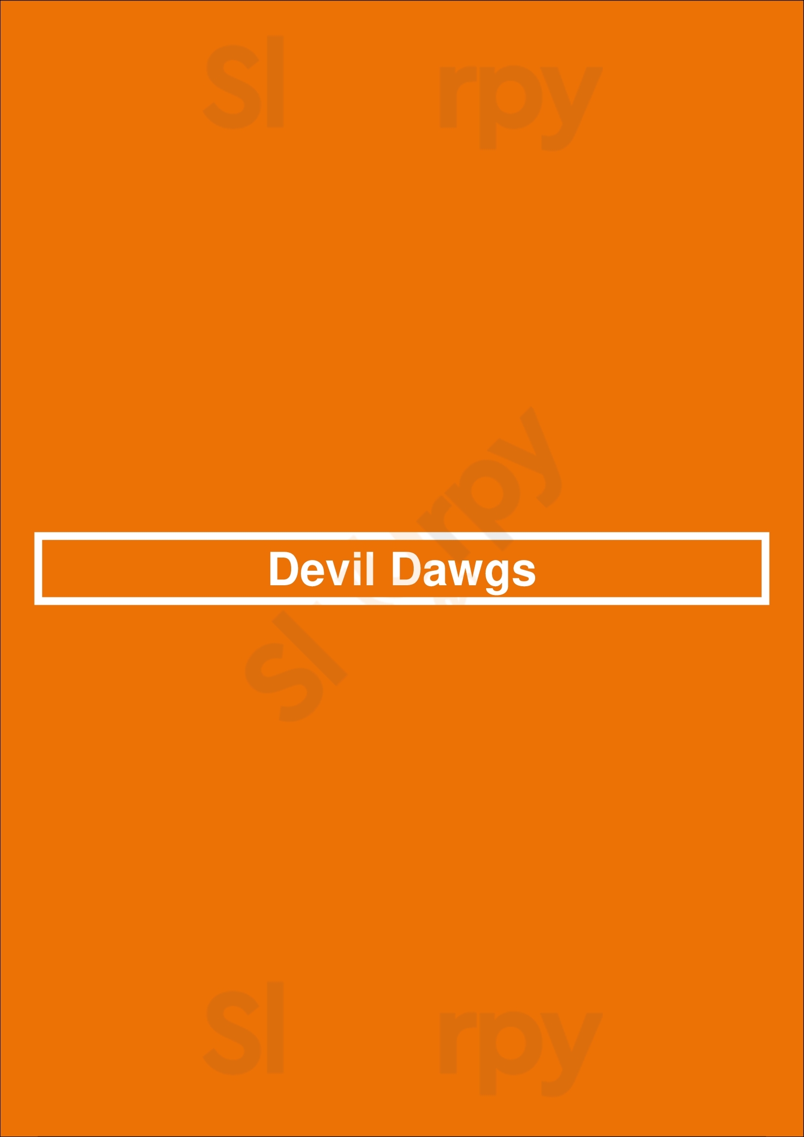 Devil Dawgs Chicago Menu - 1