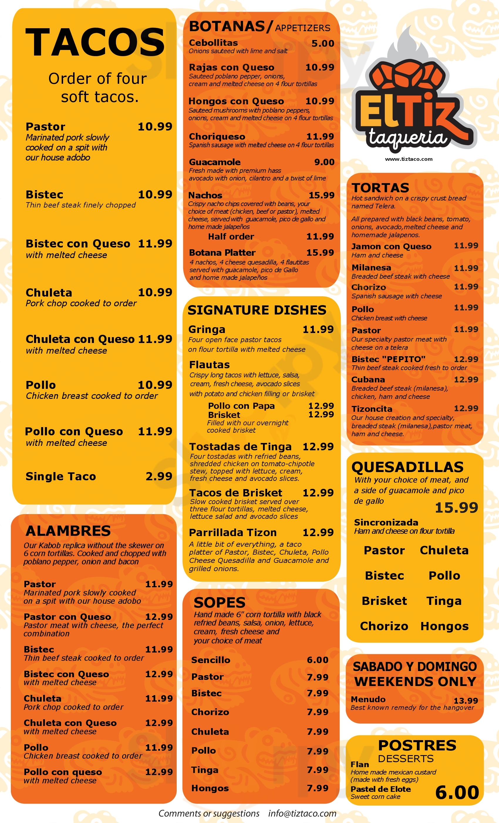 El Tizoncito Dallas Menu - 1