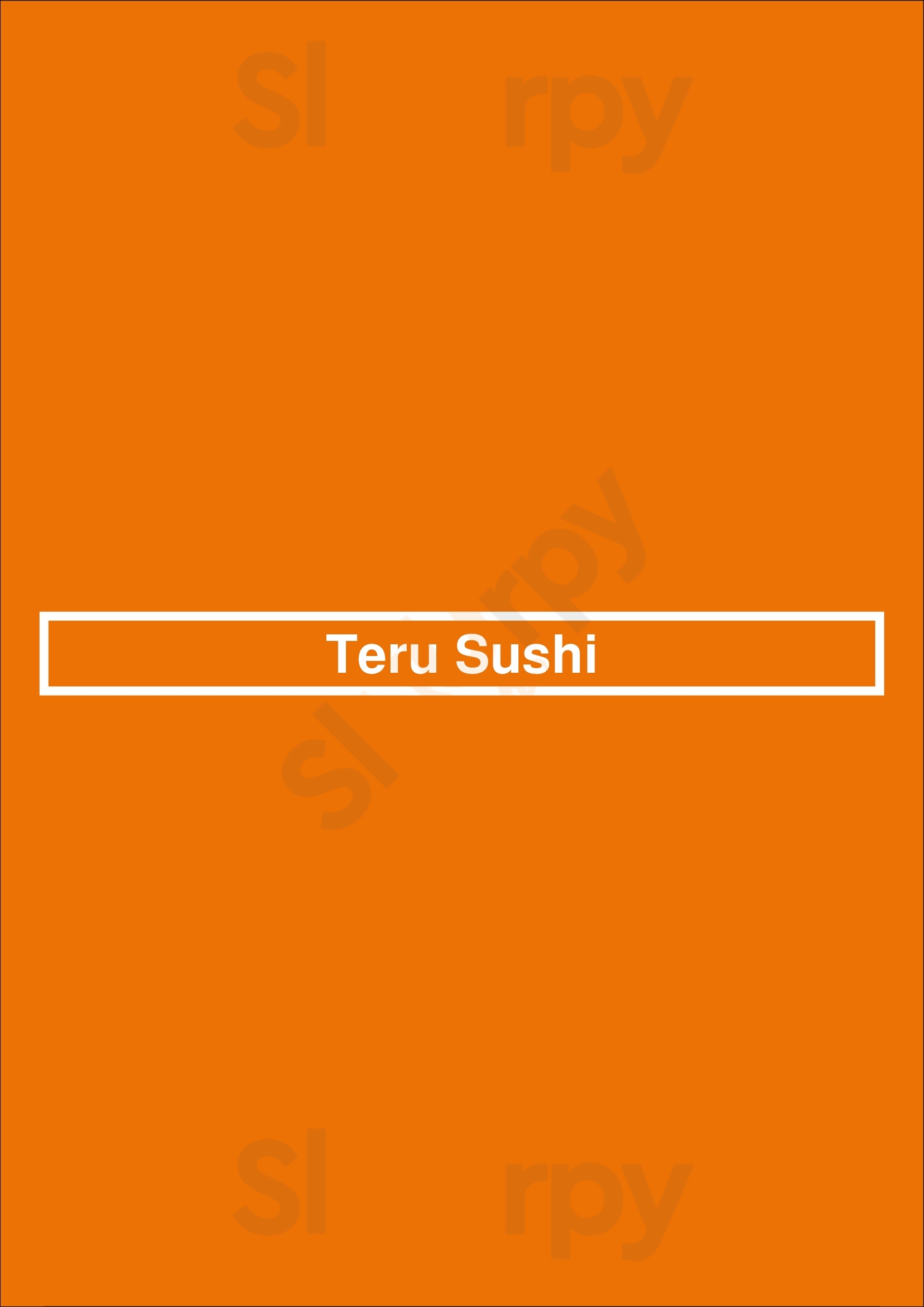 Teru Sushi Los Angeles Menu - 1