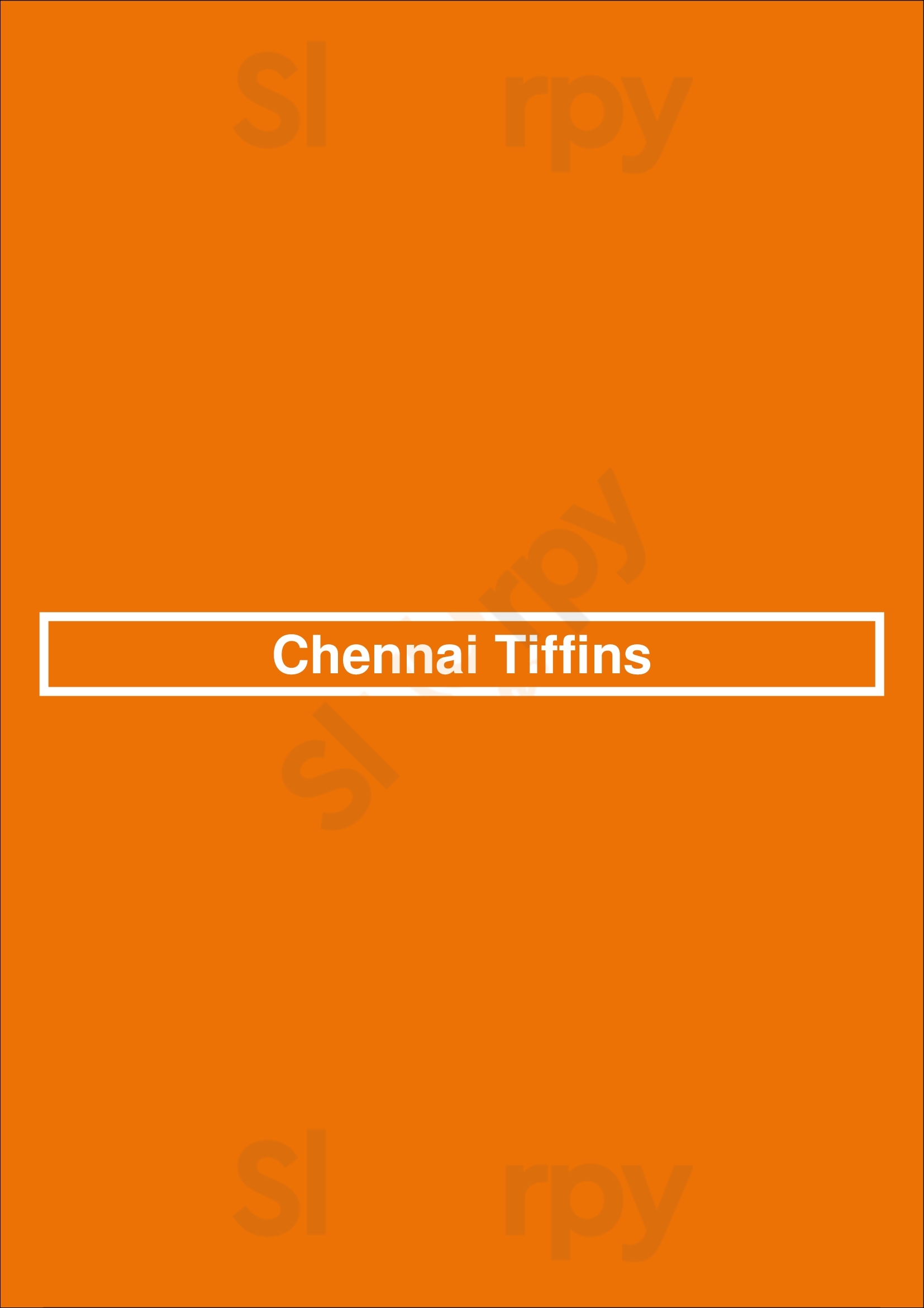 Main Menu - Chennai Tiffins