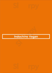 Indochine Vegan menu