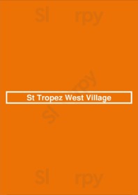 St Tropez West Village menu