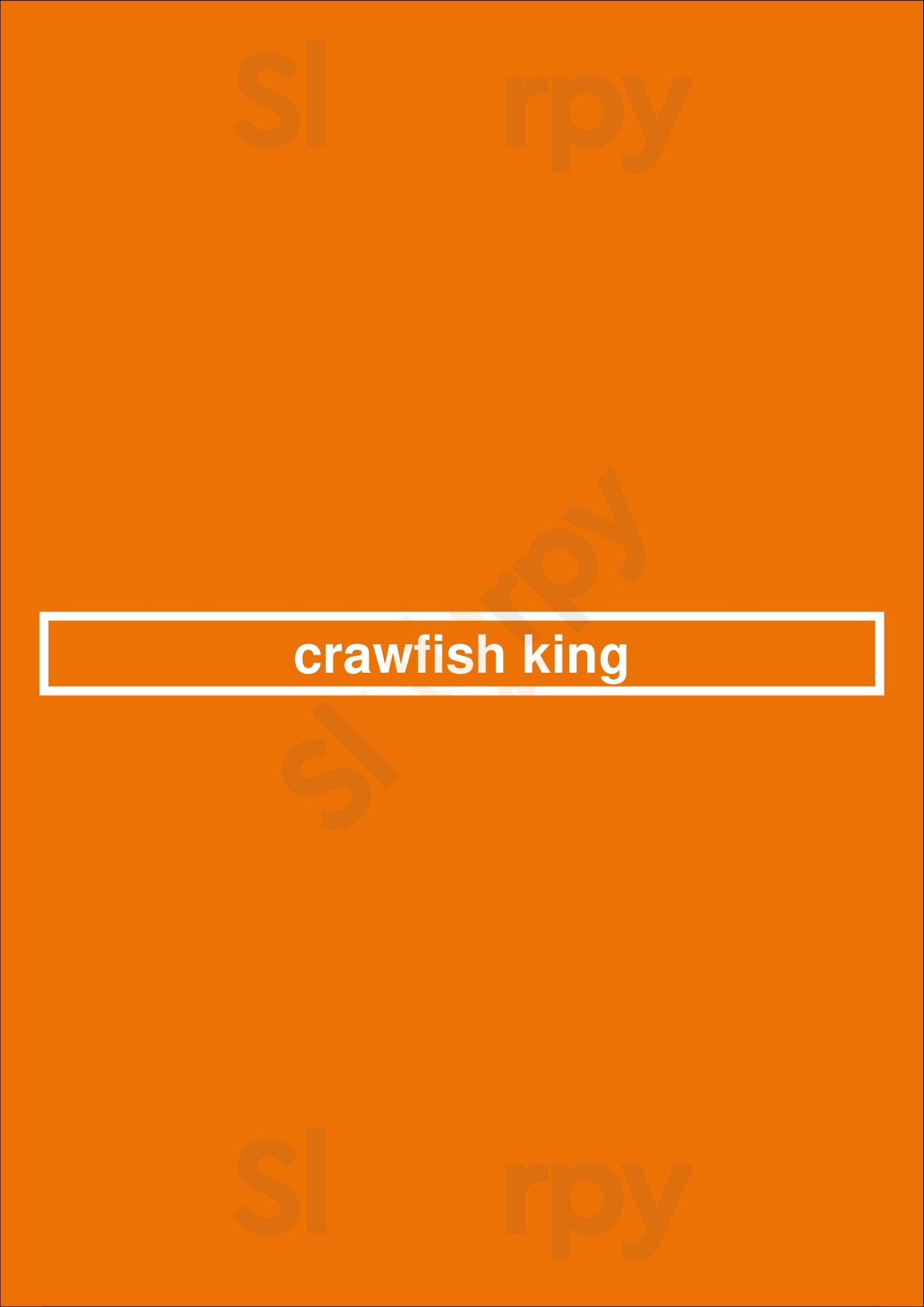 Crawfish King Seattle Menu - 1