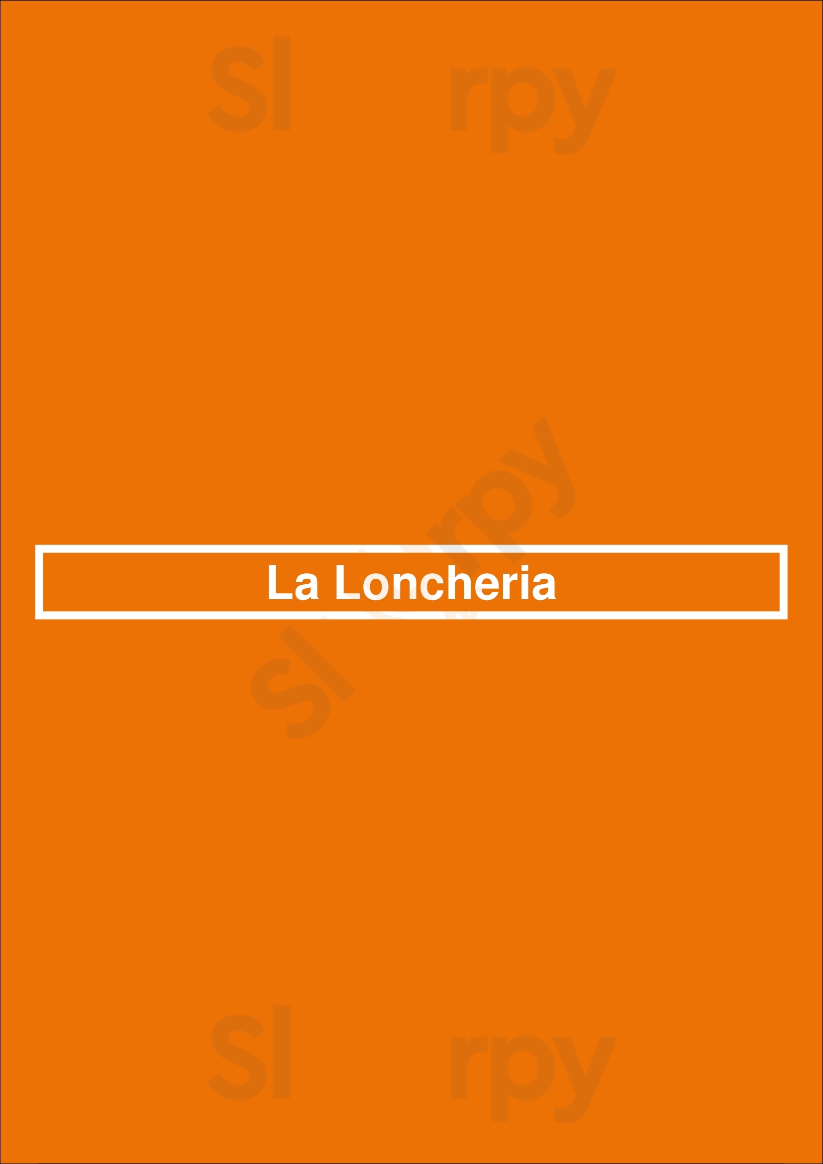 Main Menu - La Loncheria