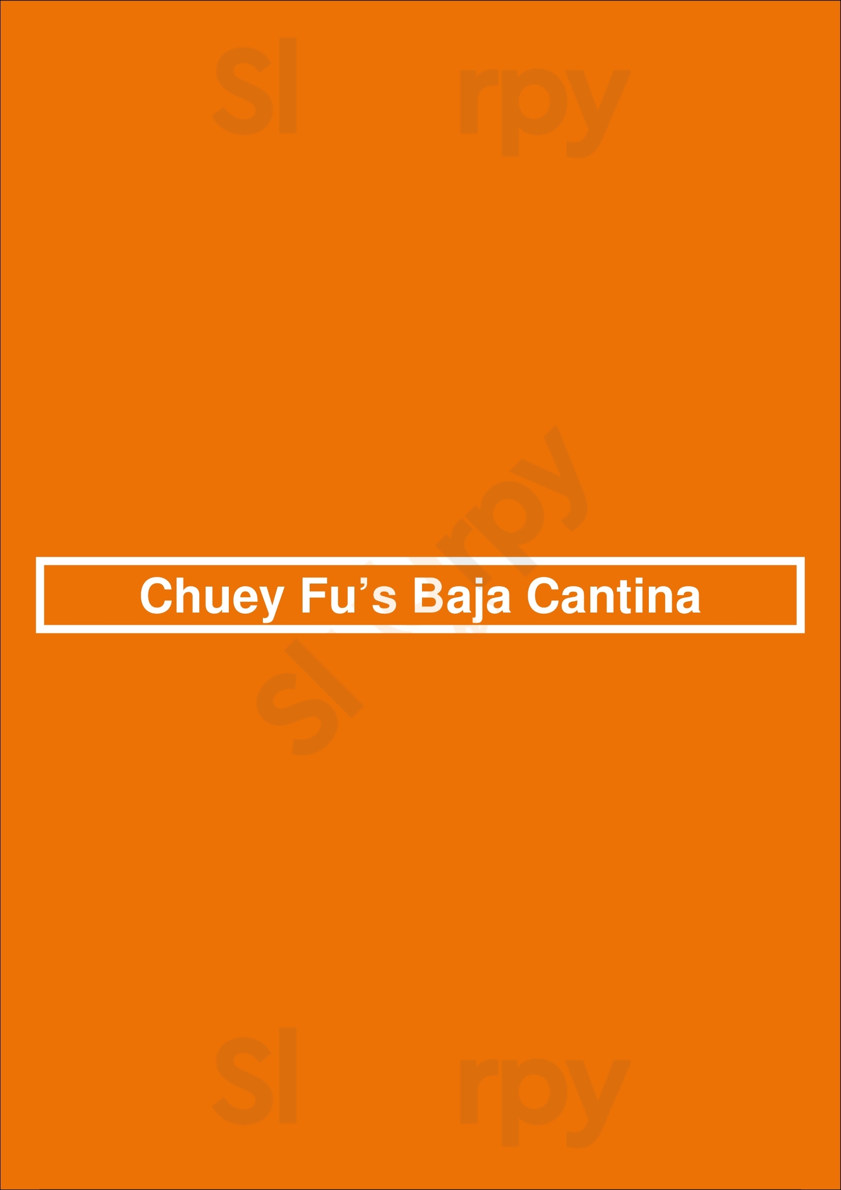 Chuey Fu’s Baja Cantina Denver Menu - 1