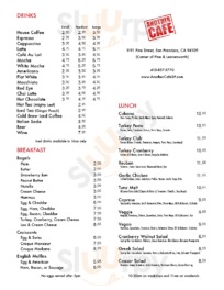 Another Cafe menu