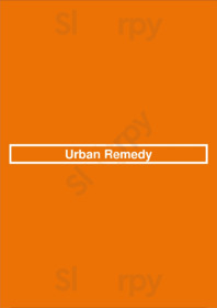 Urban Remedy menu