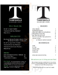 Threshold Brewing And Blending