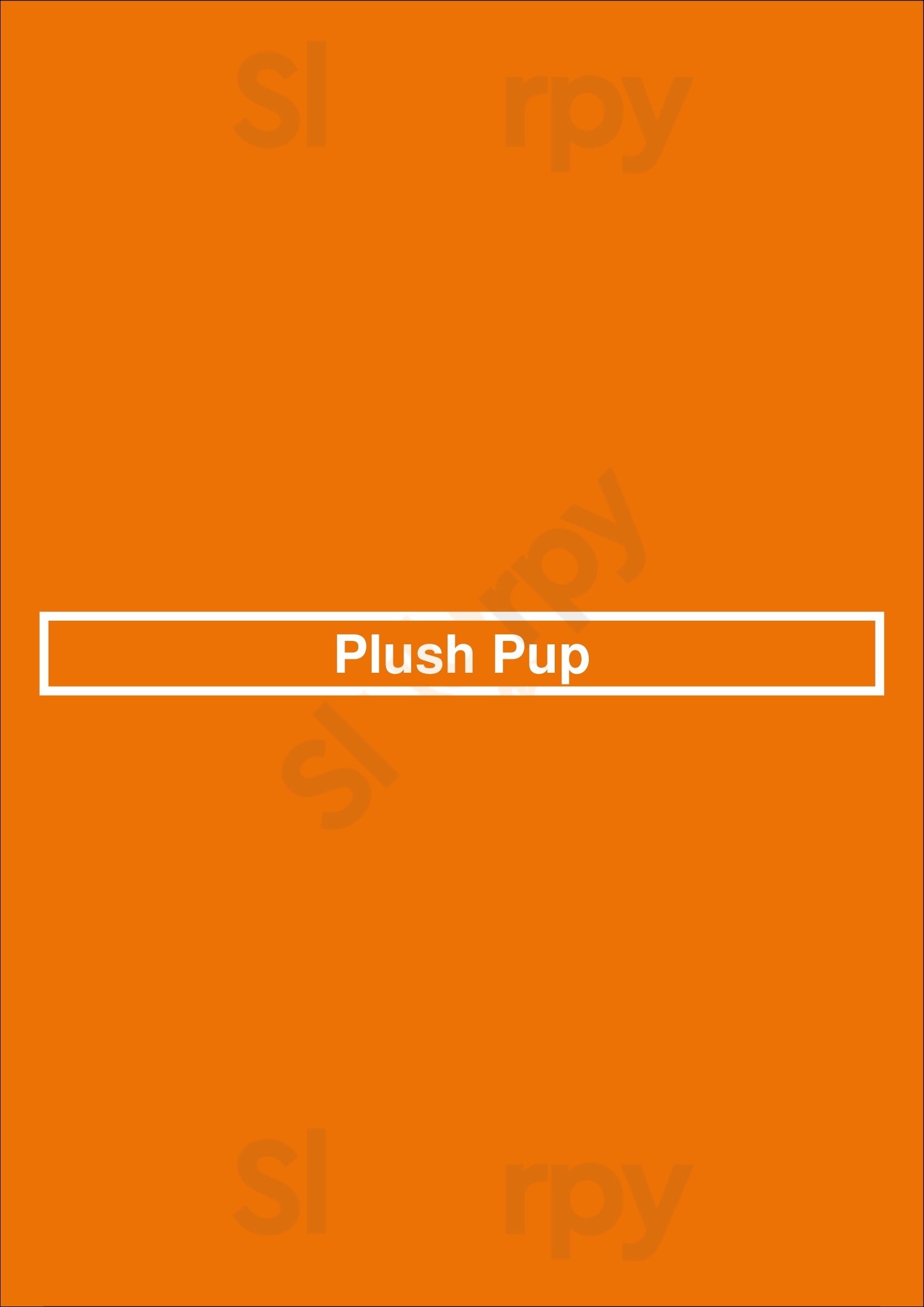Plush Pup Chicago Menu - 1