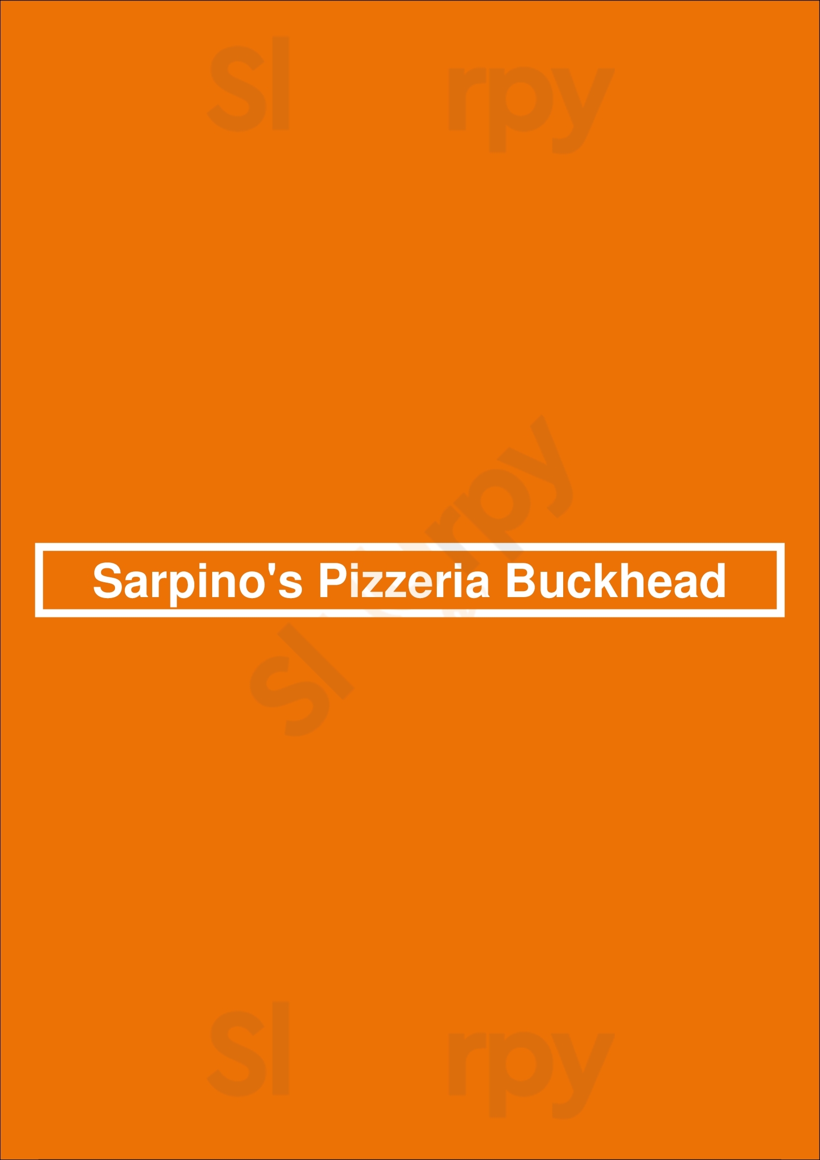 Main Menu - Sarpino's Pizzeria Buckhead