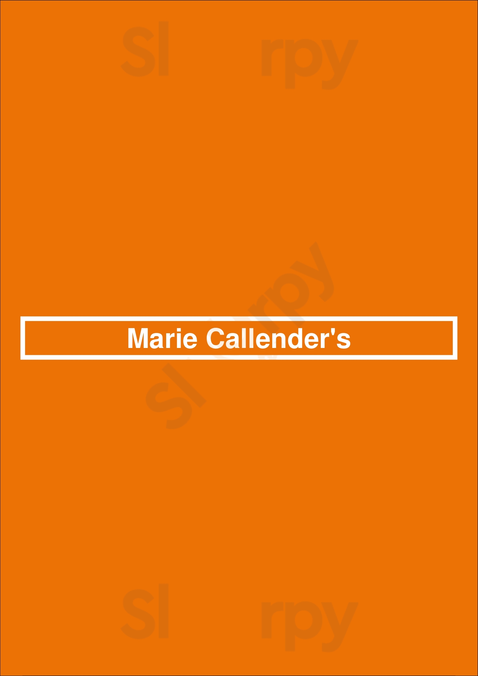 Main Menu - Marie Callender's