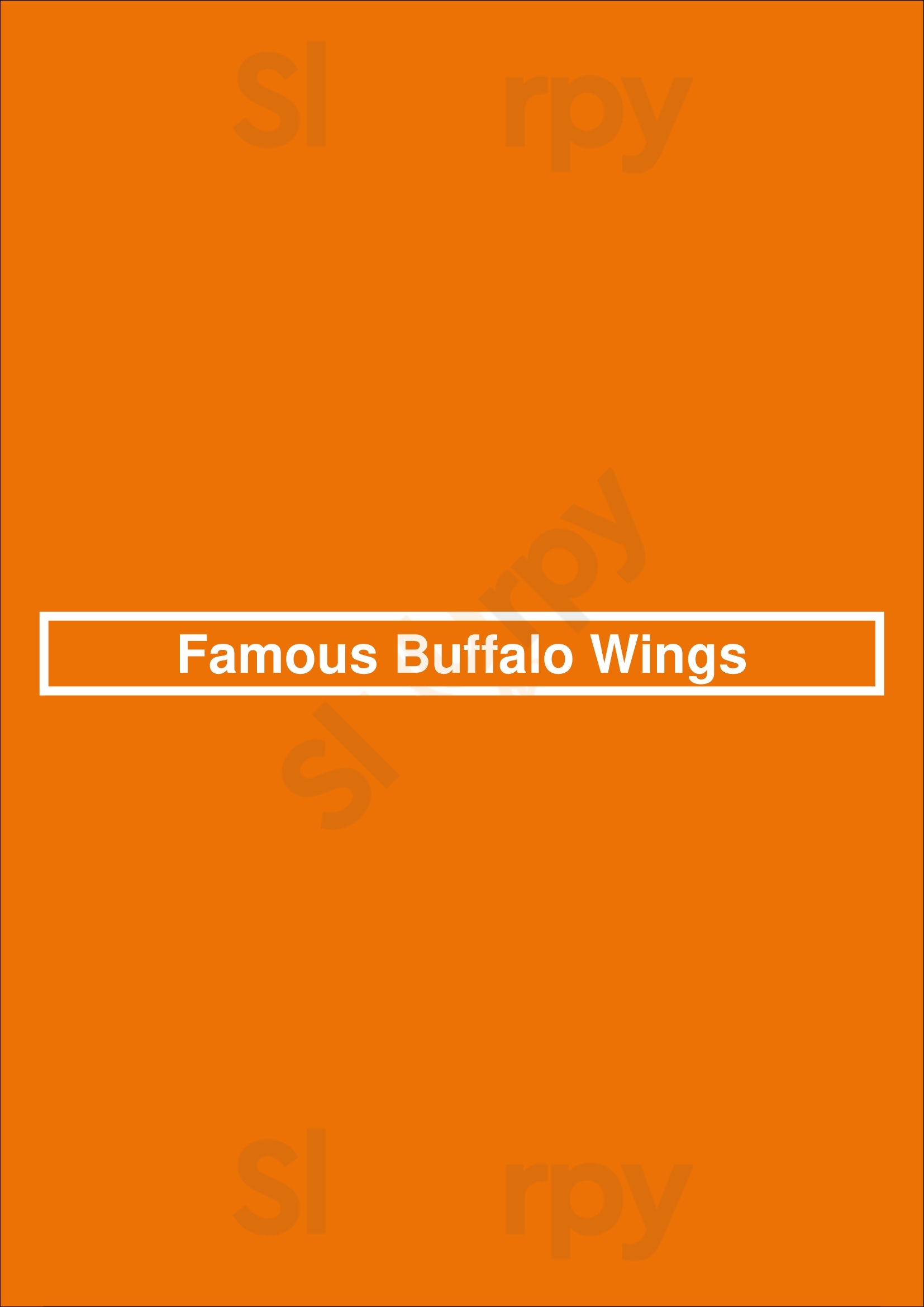 Famous Buffalo Wings Denver Menu - 1